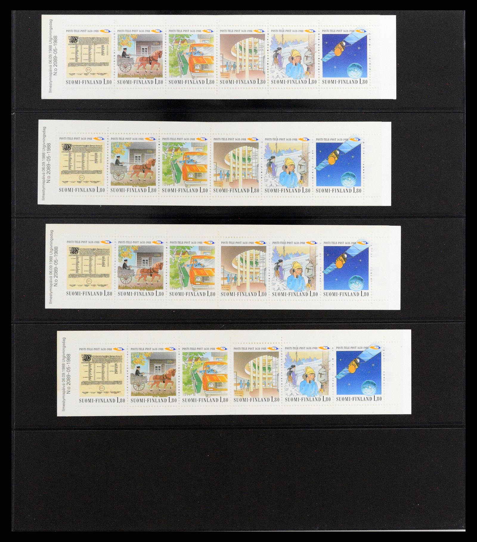 37798 029 - Postzegelverzameling 37798 Finland postzegelboekjes 1952-2005.