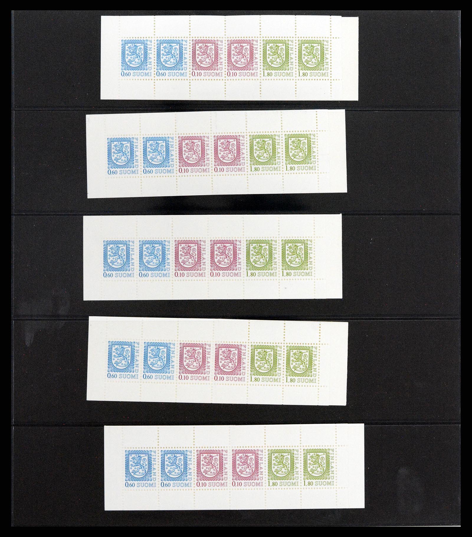 37798 030 - Postzegelverzameling 37798 Finland postzegelboekjes 1952-2005.