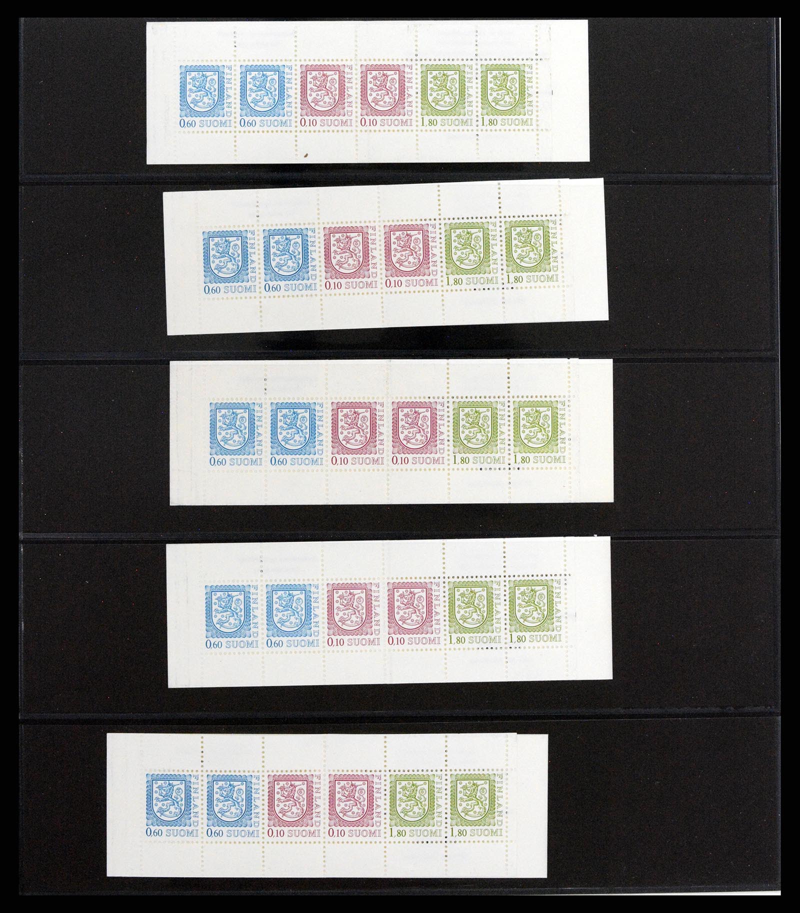 37798 033 - Postzegelverzameling 37798 Finland postzegelboekjes 1952-2005.