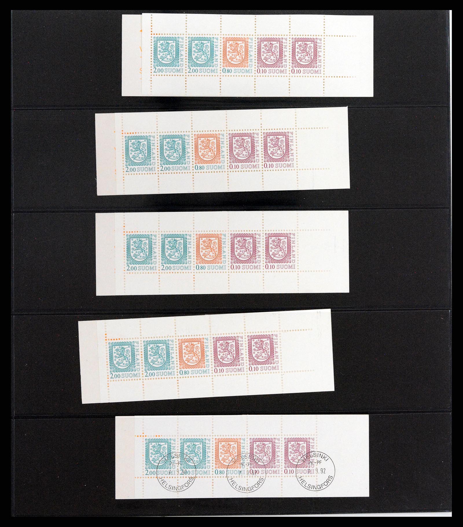 37798 035 - Postzegelverzameling 37798 Finland postzegelboekjes 1952-2005.
