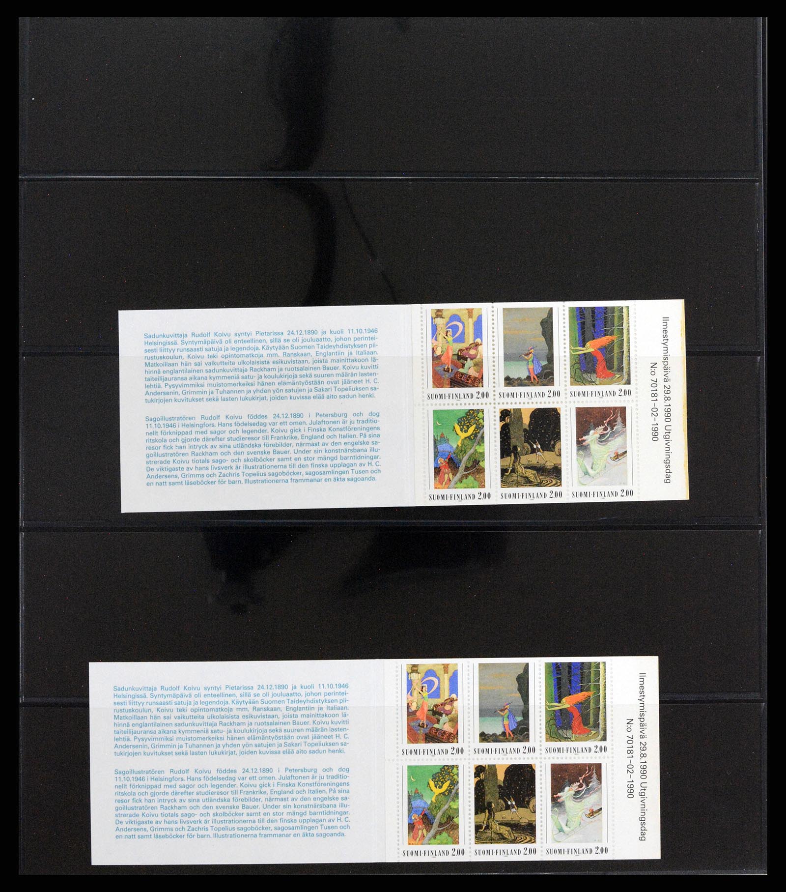 37798 036 - Postzegelverzameling 37798 Finland postzegelboekjes 1952-2005.