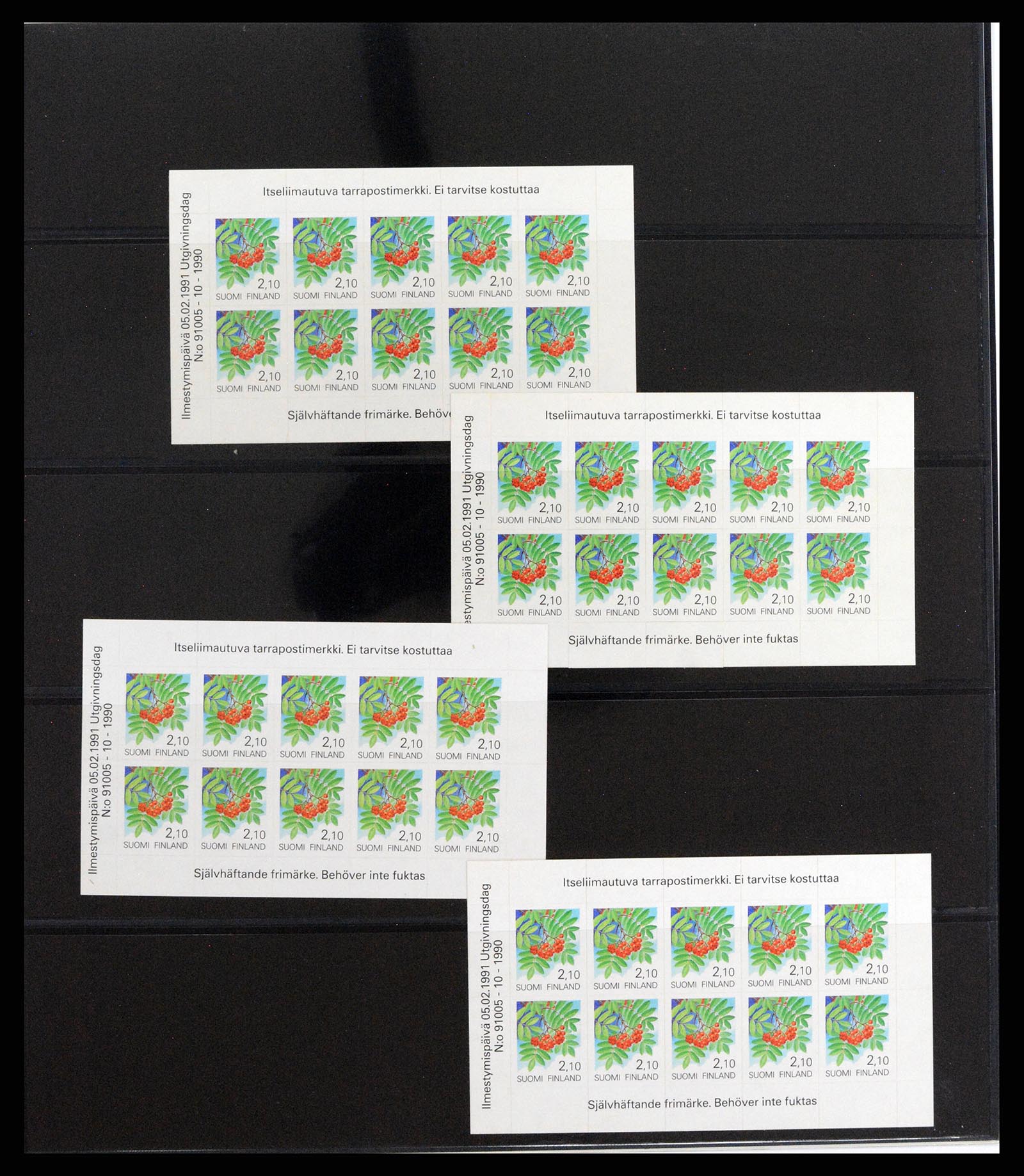 37798 037 - Postzegelverzameling 37798 Finland postzegelboekjes 1952-2005.
