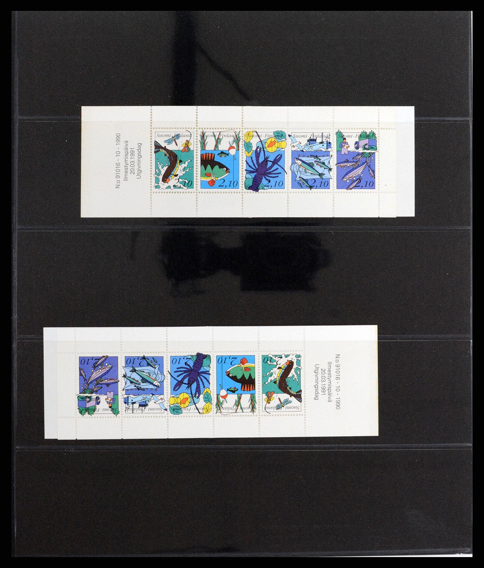 37798 038 - Postzegelverzameling 37798 Finland postzegelboekjes 1952-2005.
