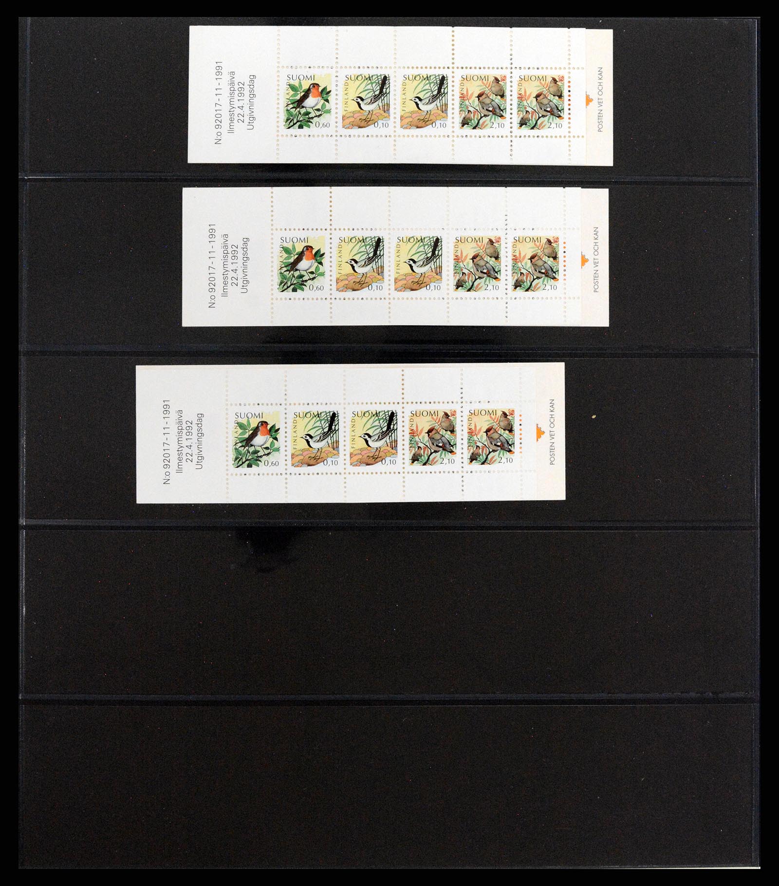 37798 040 - Postzegelverzameling 37798 Finland postzegelboekjes 1952-2005.
