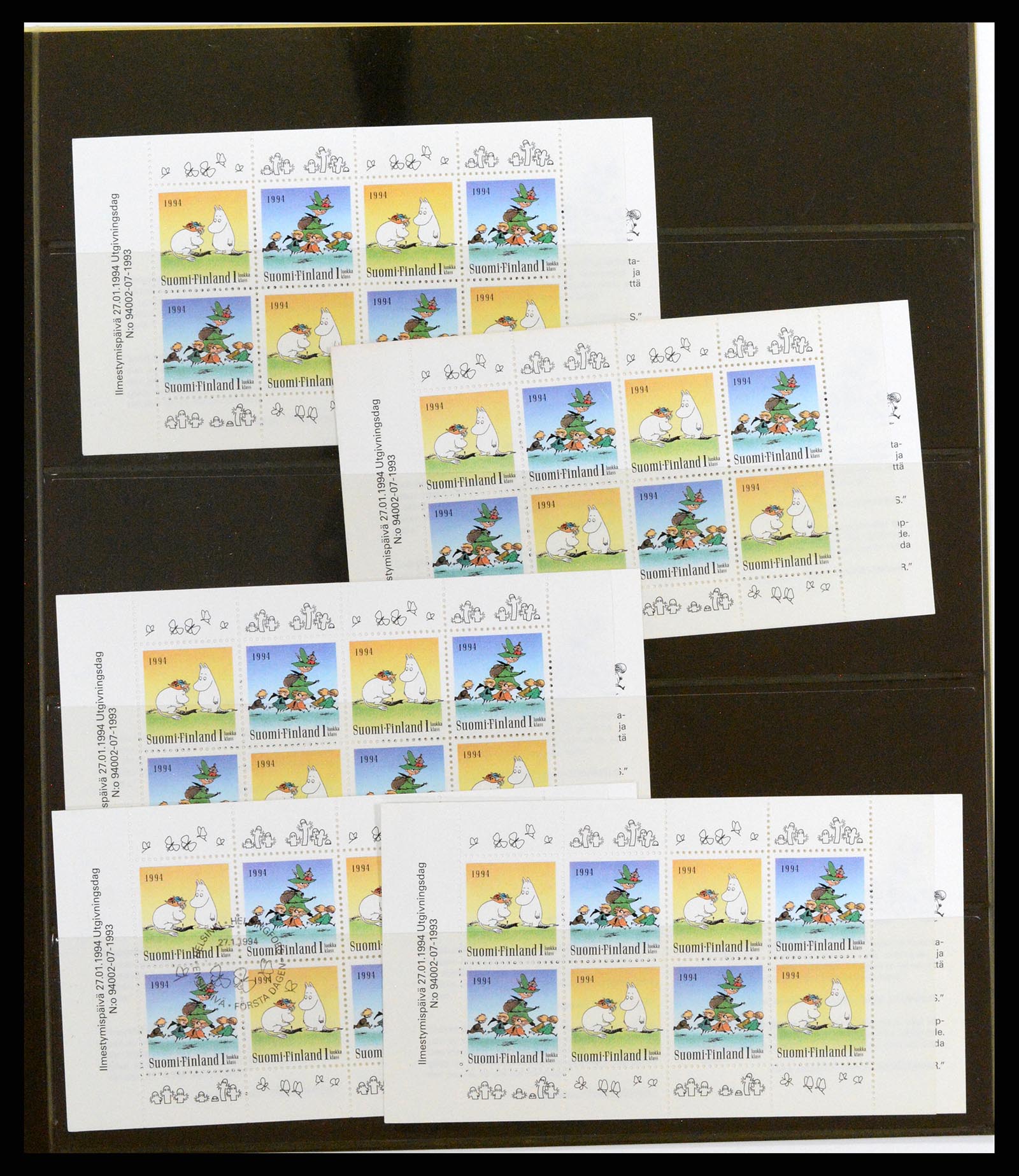 37798 045 - Postzegelverzameling 37798 Finland postzegelboekjes 1952-2005.