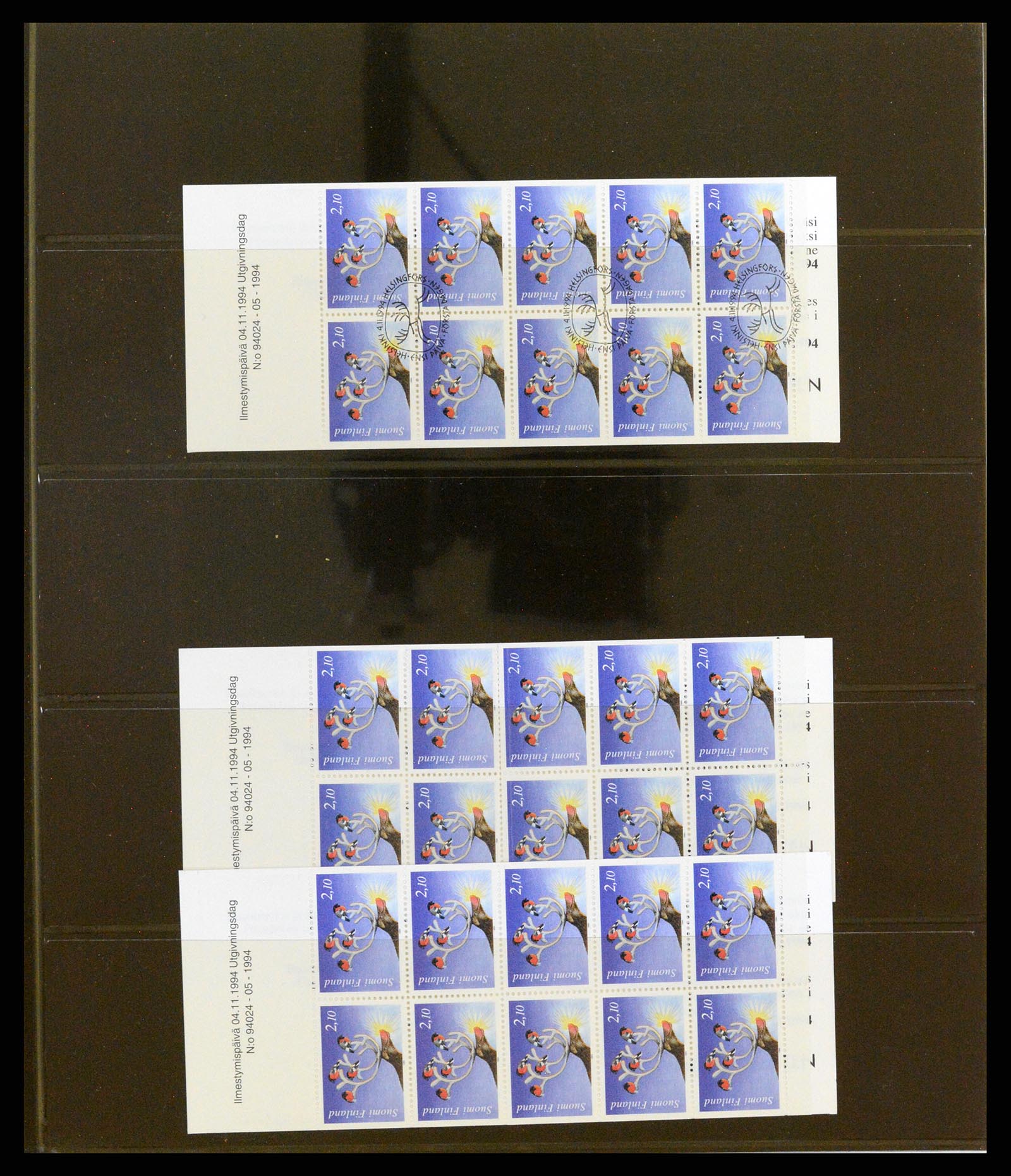 37798 050 - Postzegelverzameling 37798 Finland postzegelboekjes 1952-2005.