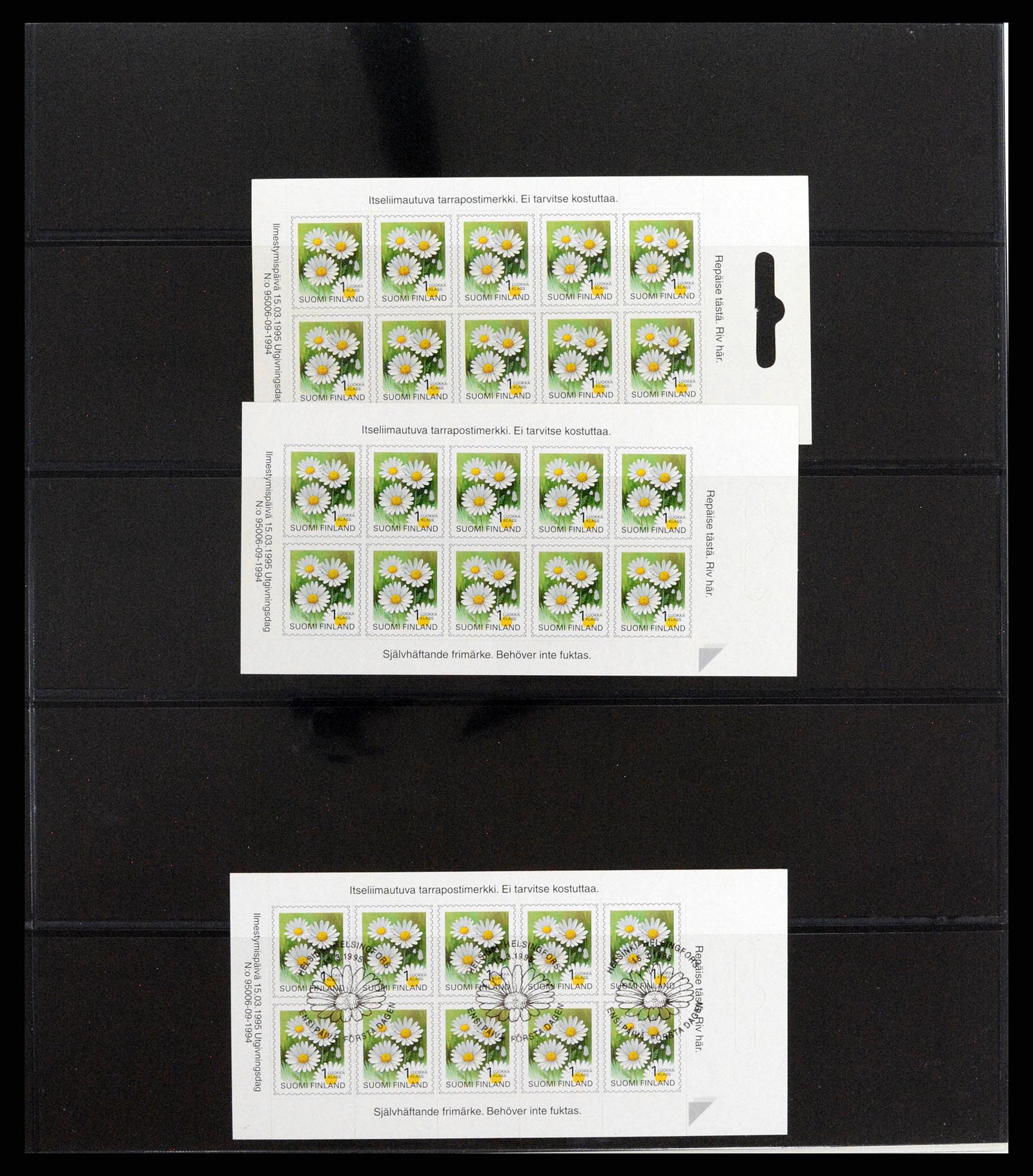 37798 052 - Postzegelverzameling 37798 Finland postzegelboekjes 1952-2005.
