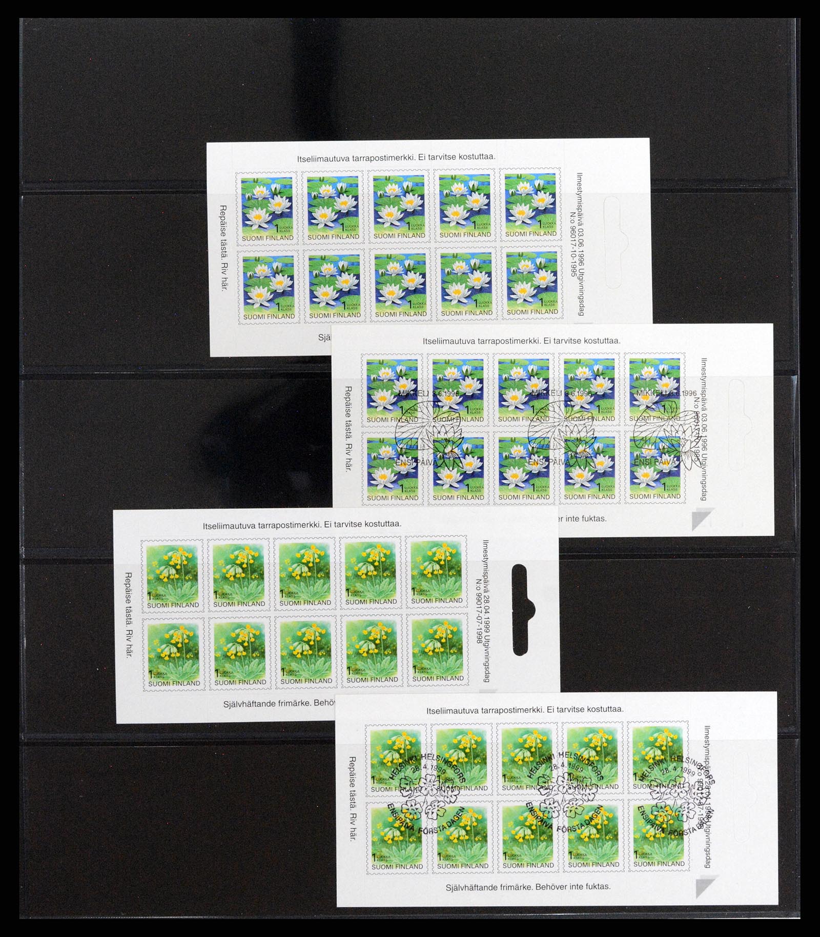 37798 053 - Postzegelverzameling 37798 Finland postzegelboekjes 1952-2005.