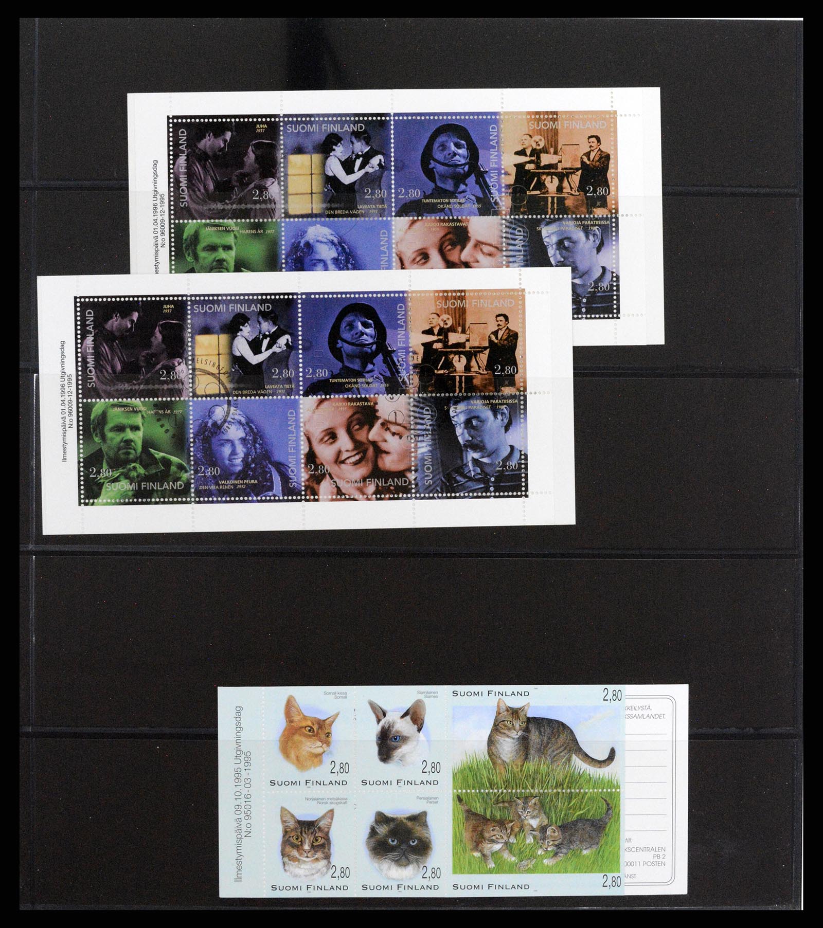 37798 055 - Postzegelverzameling 37798 Finland postzegelboekjes 1952-2005.