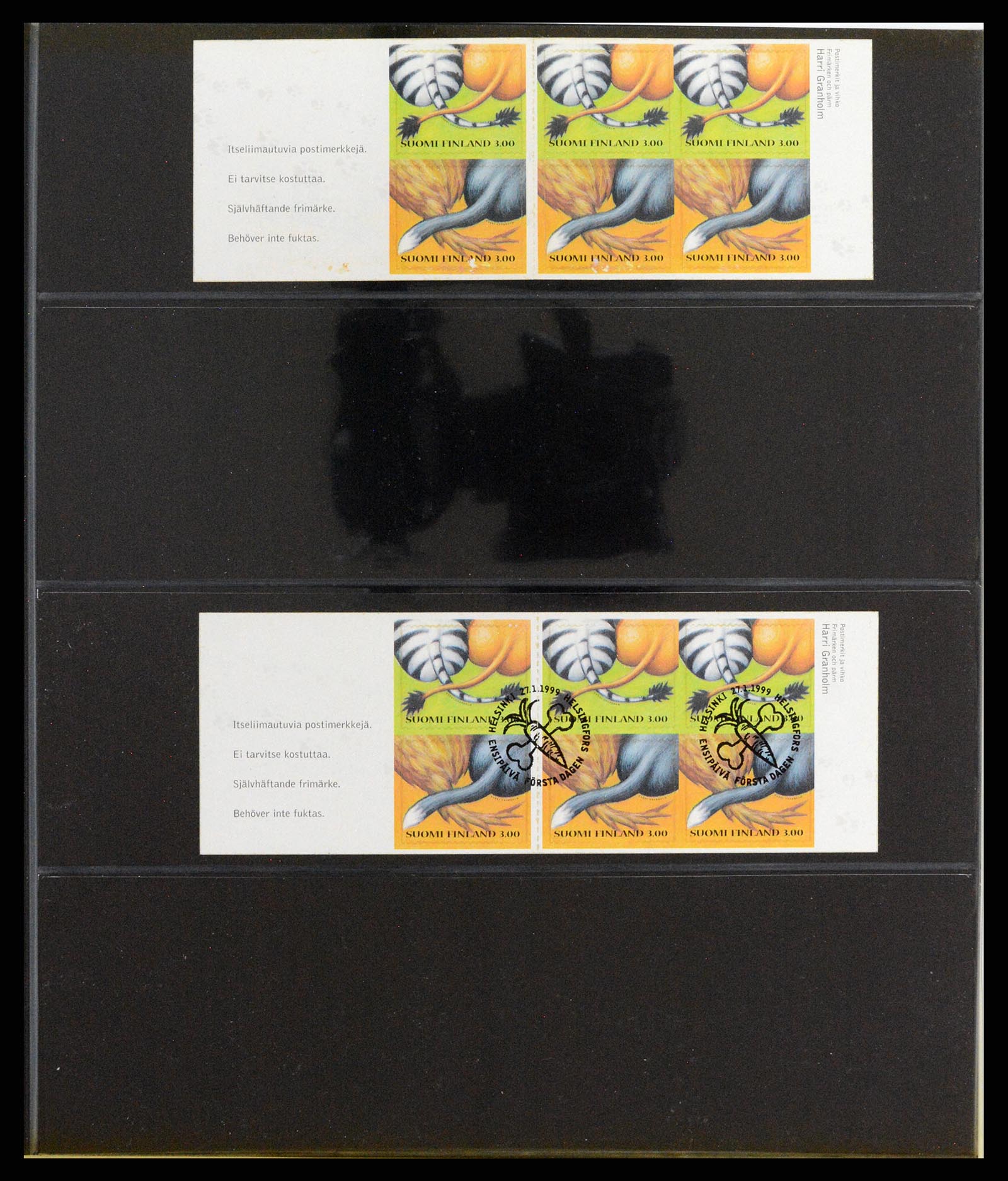 37798 059 - Postzegelverzameling 37798 Finland postzegelboekjes 1952-2005.