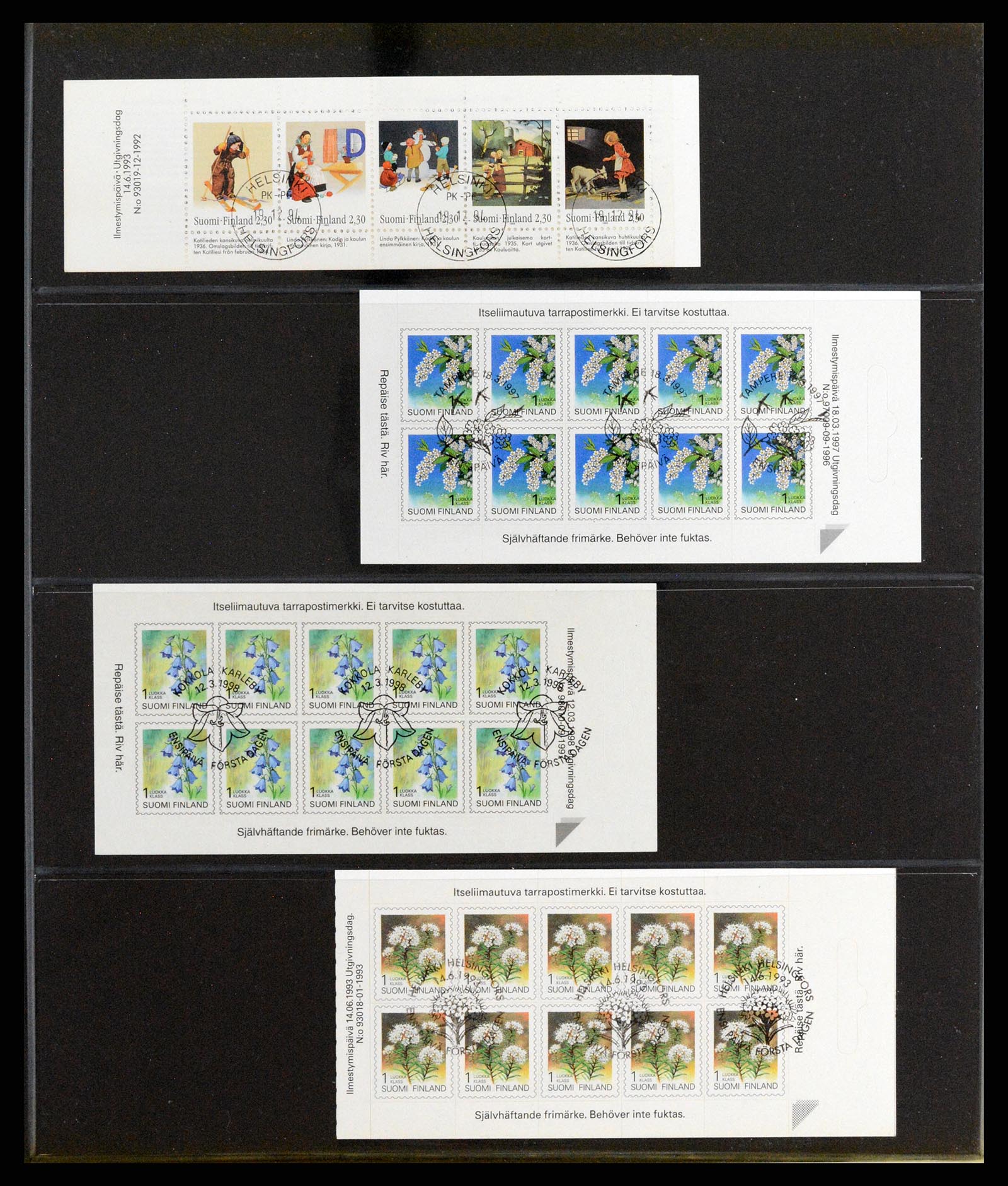 37798 068 - Postzegelverzameling 37798 Finland postzegelboekjes 1952-2005.