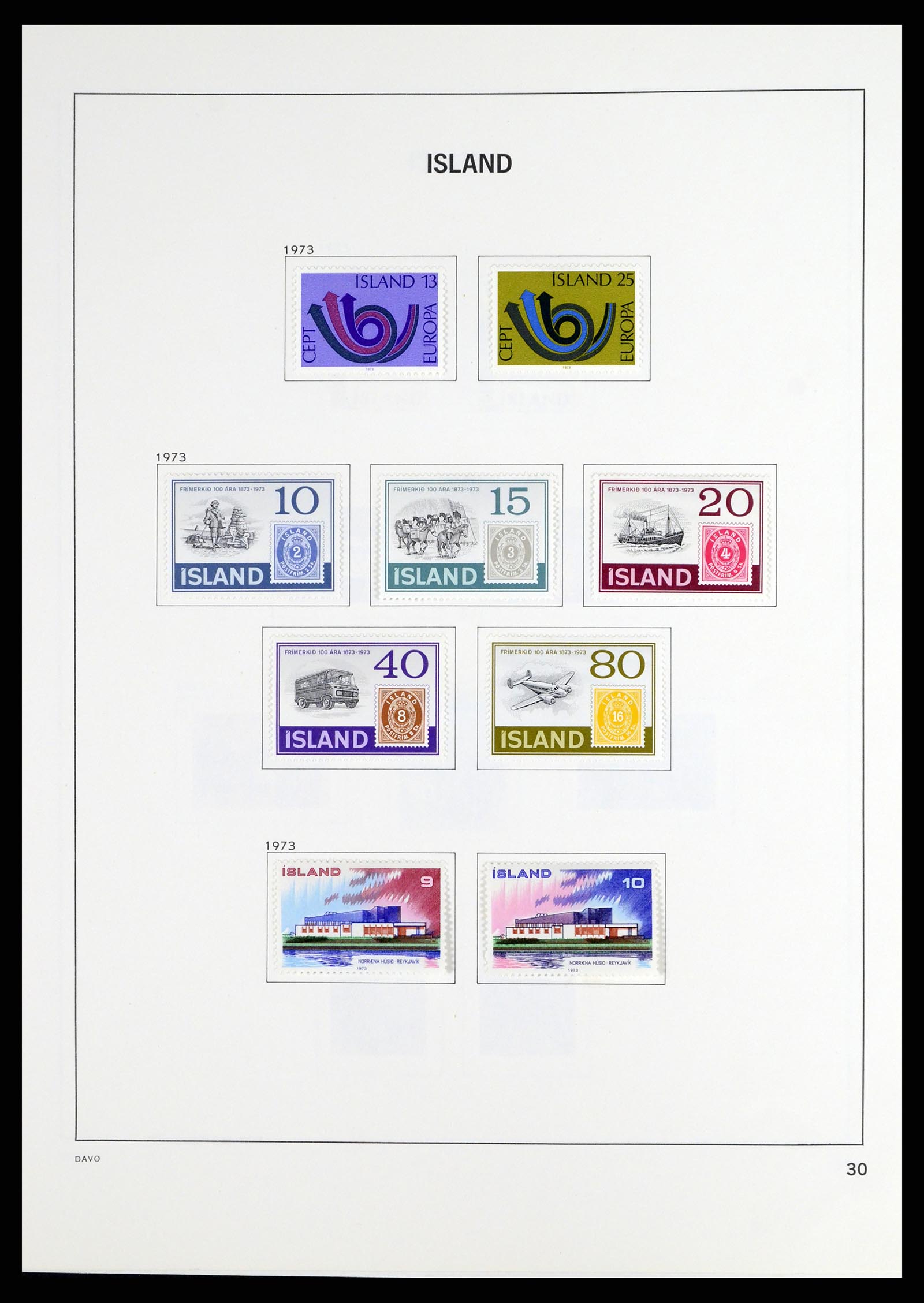37799 031 - Postzegelverzameling 37799 IJsland 1873-2019!