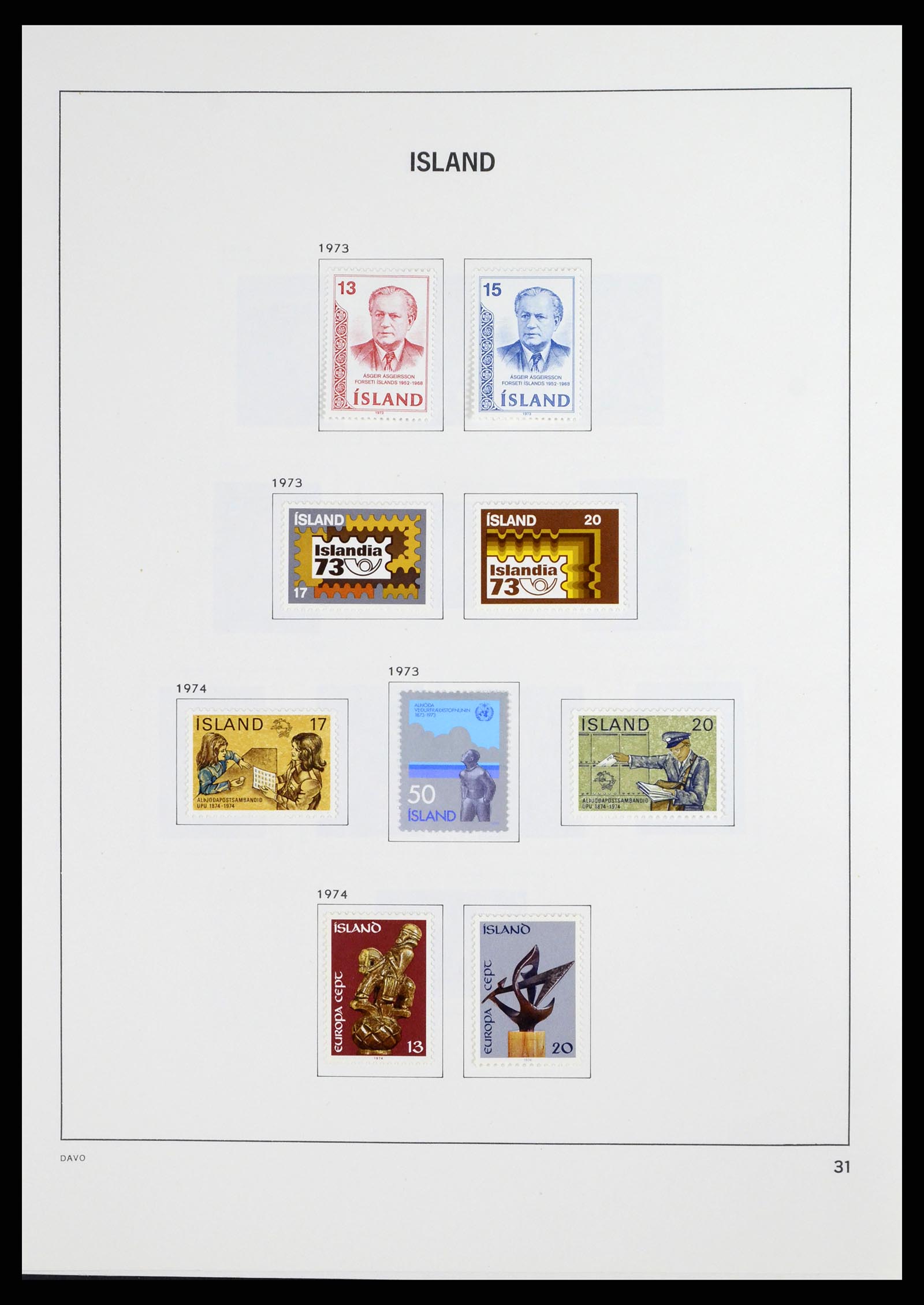 37799 032 - Stamp Collection 37799 Iceland 1873-2019!