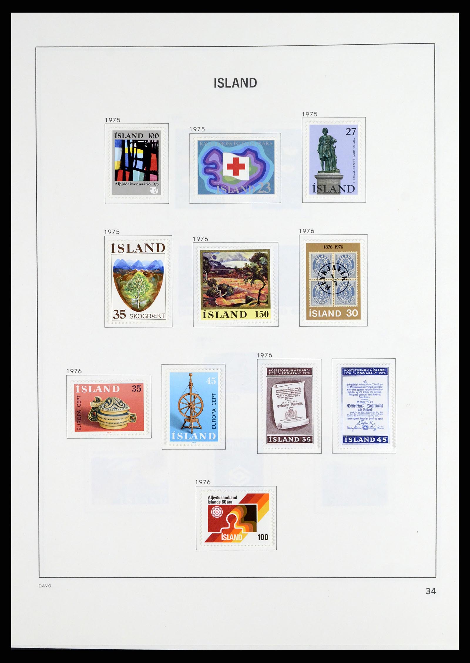 37799 035 - Stamp Collection 37799 Iceland 1873-2019!