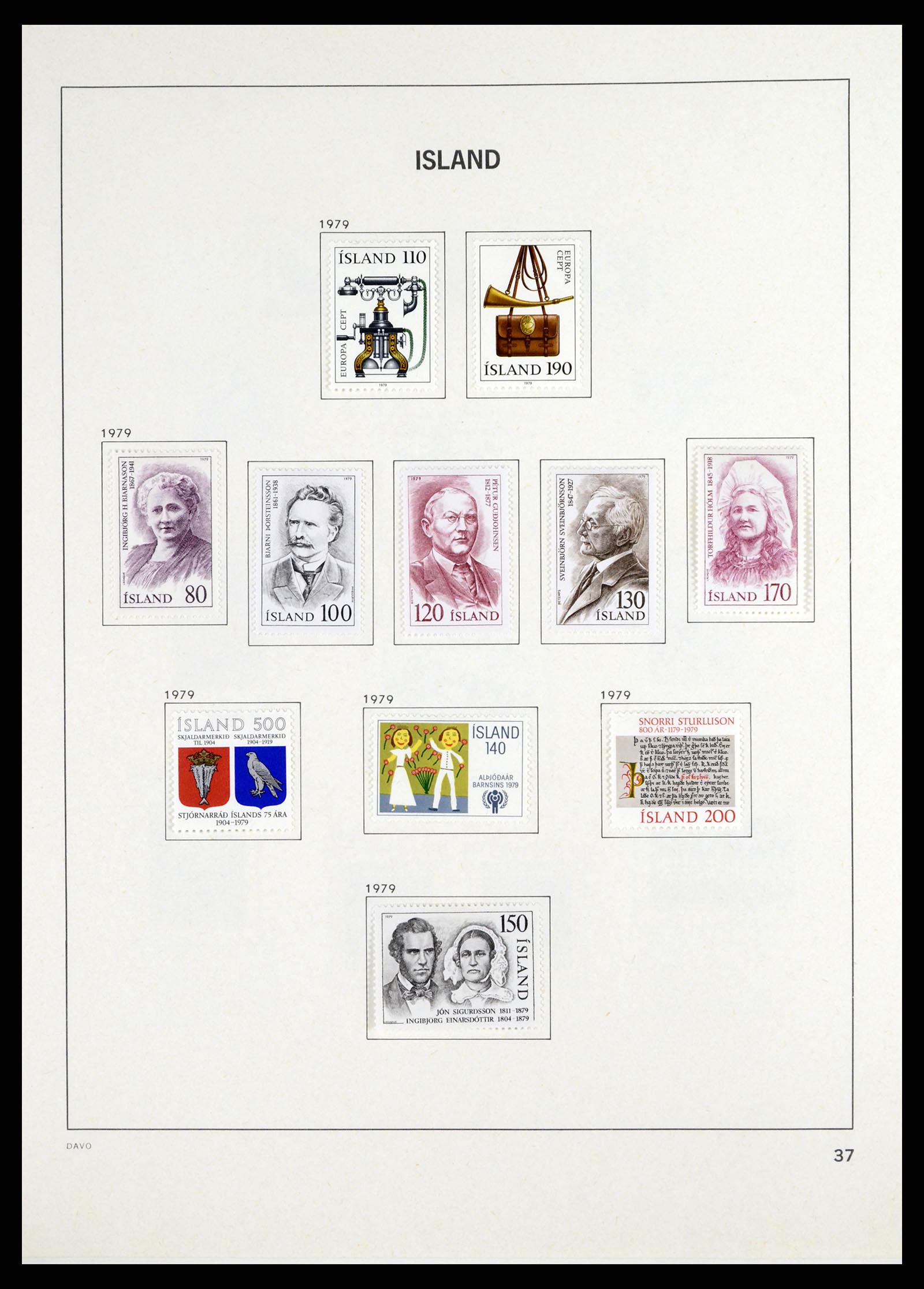 37799 038 - Stamp Collection 37799 Iceland 1873-2019!