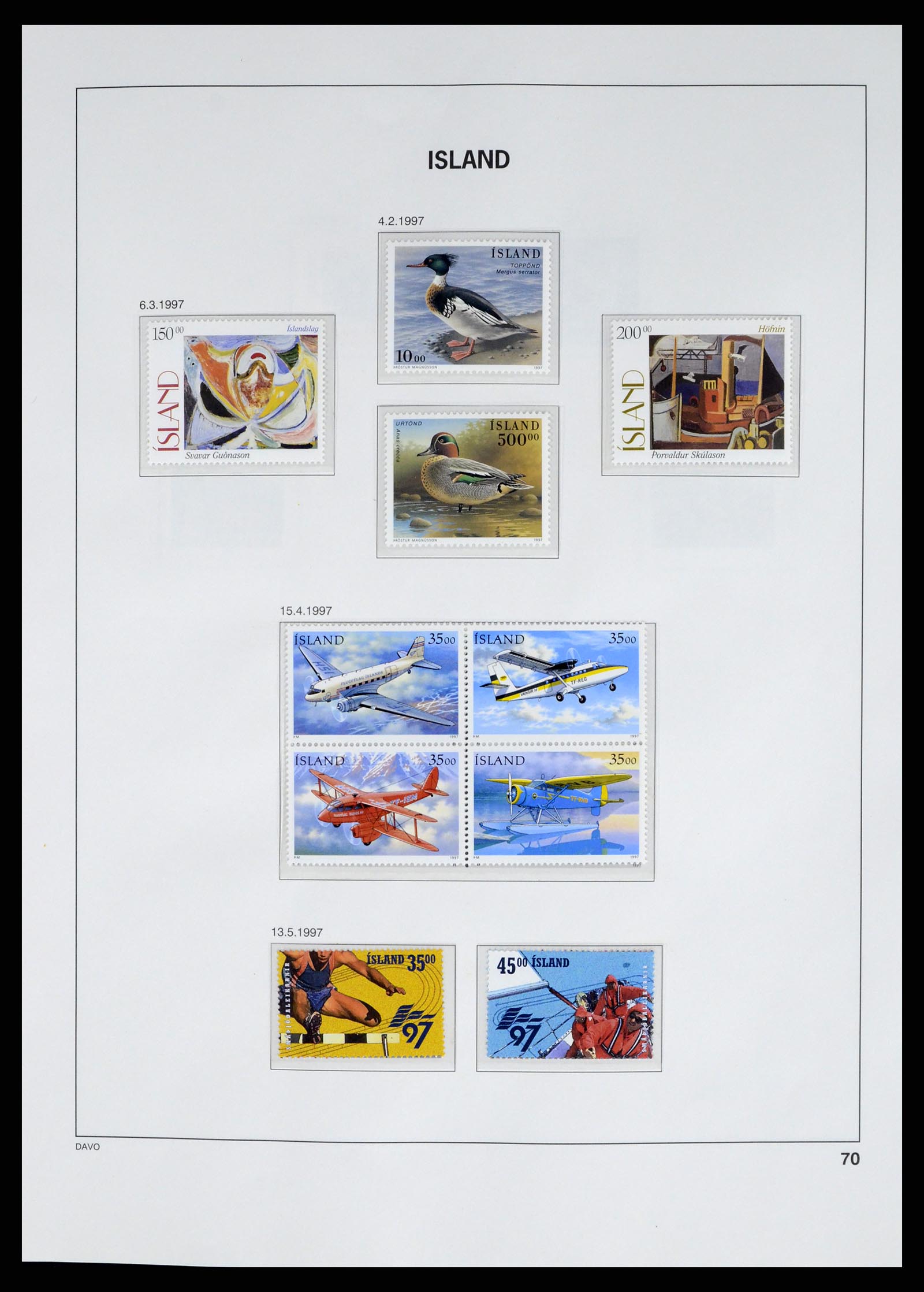 37799 082 - Stamp Collection 37799 Iceland 1873-2019!