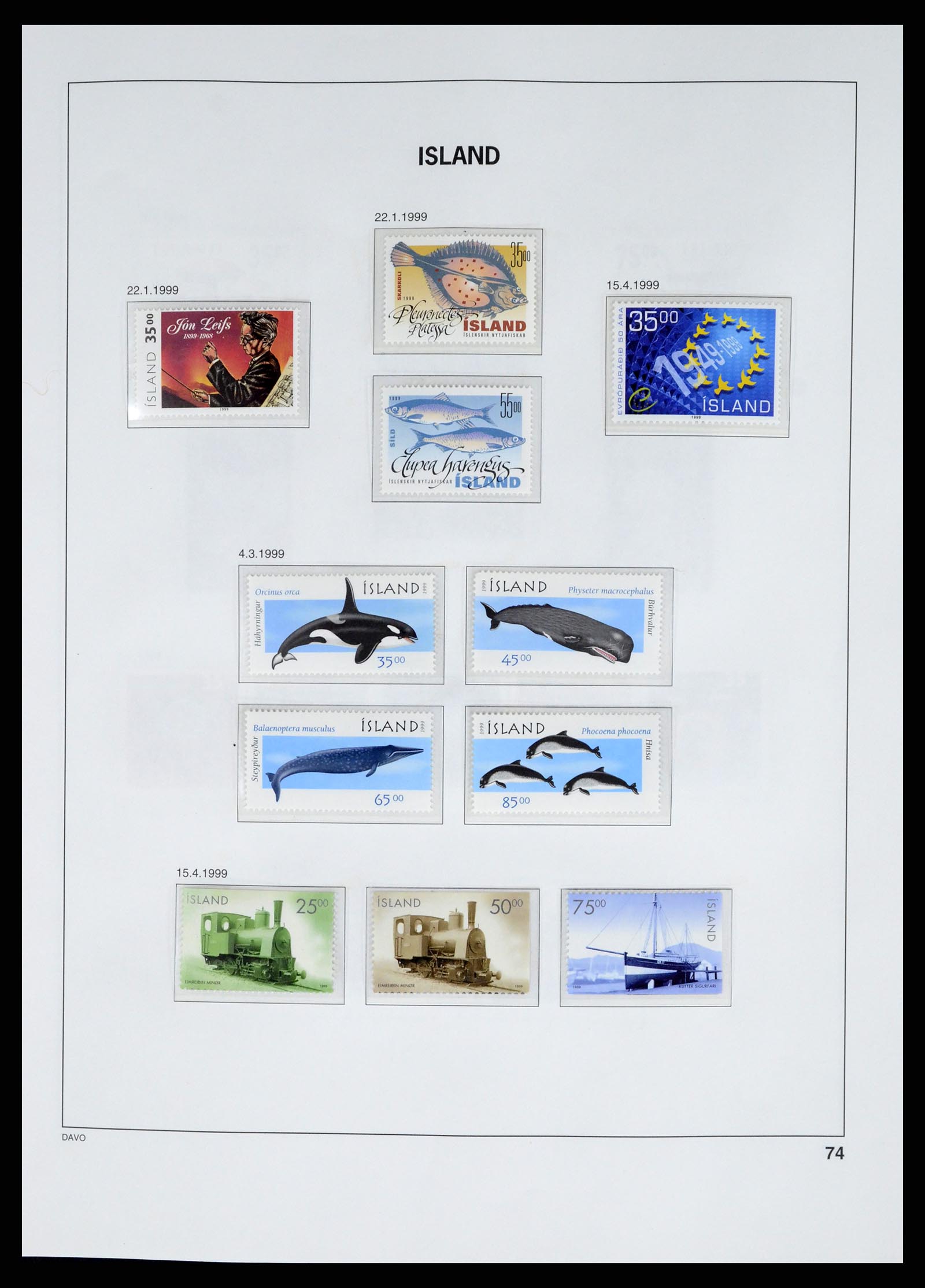 37799 086 - Stamp Collection 37799 Iceland 1873-2019!