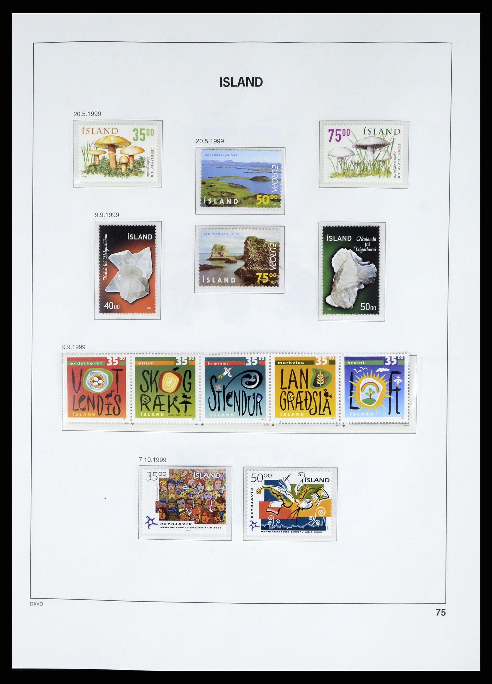 37799 087 - Stamp Collection 37799 Iceland 1873-2019!