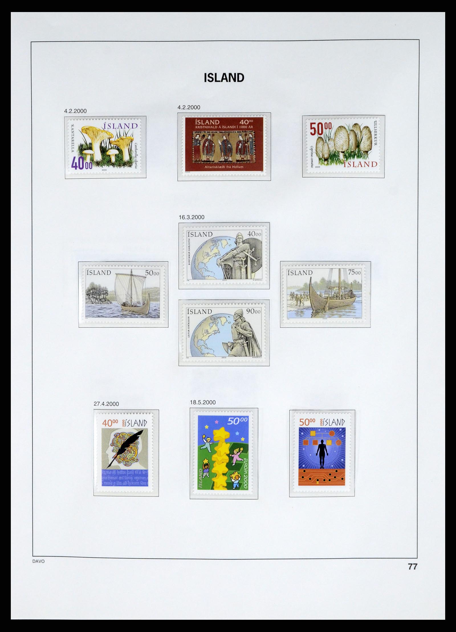 37799 089 - Stamp Collection 37799 Iceland 1873-2019!