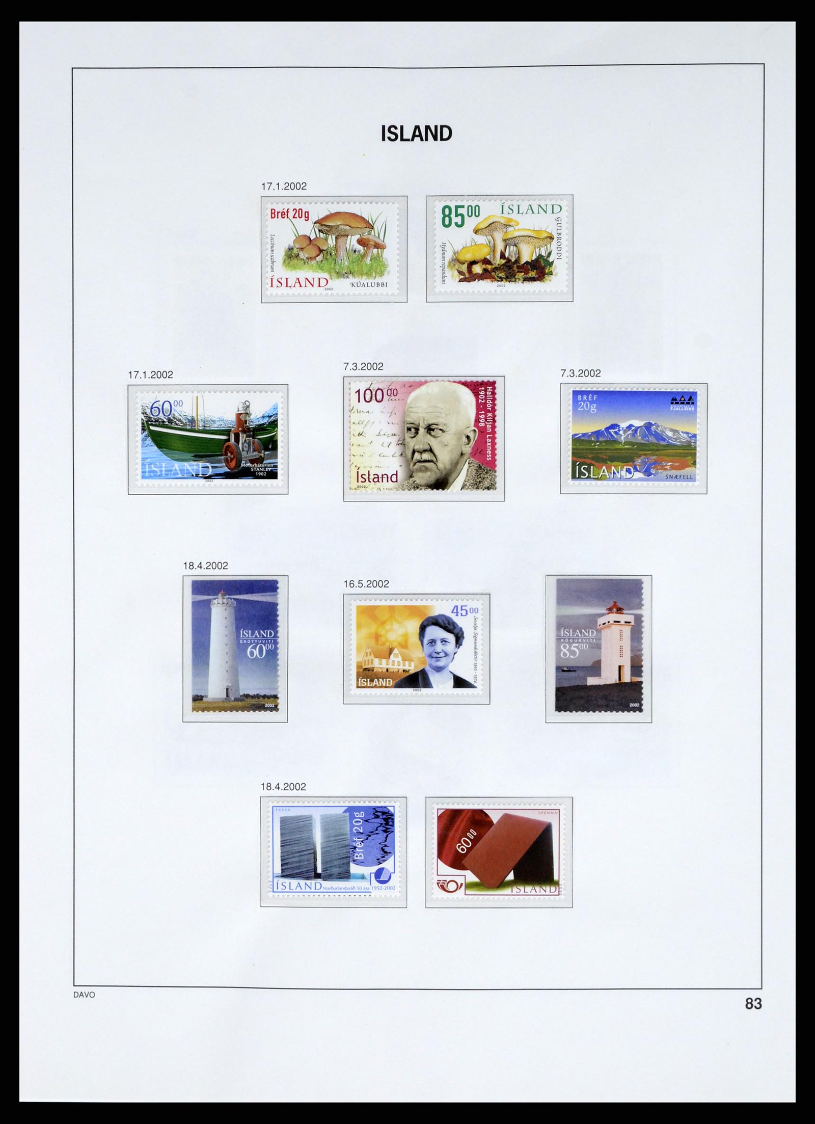 37799 095 - Stamp Collection 37799 Iceland 1873-2019!