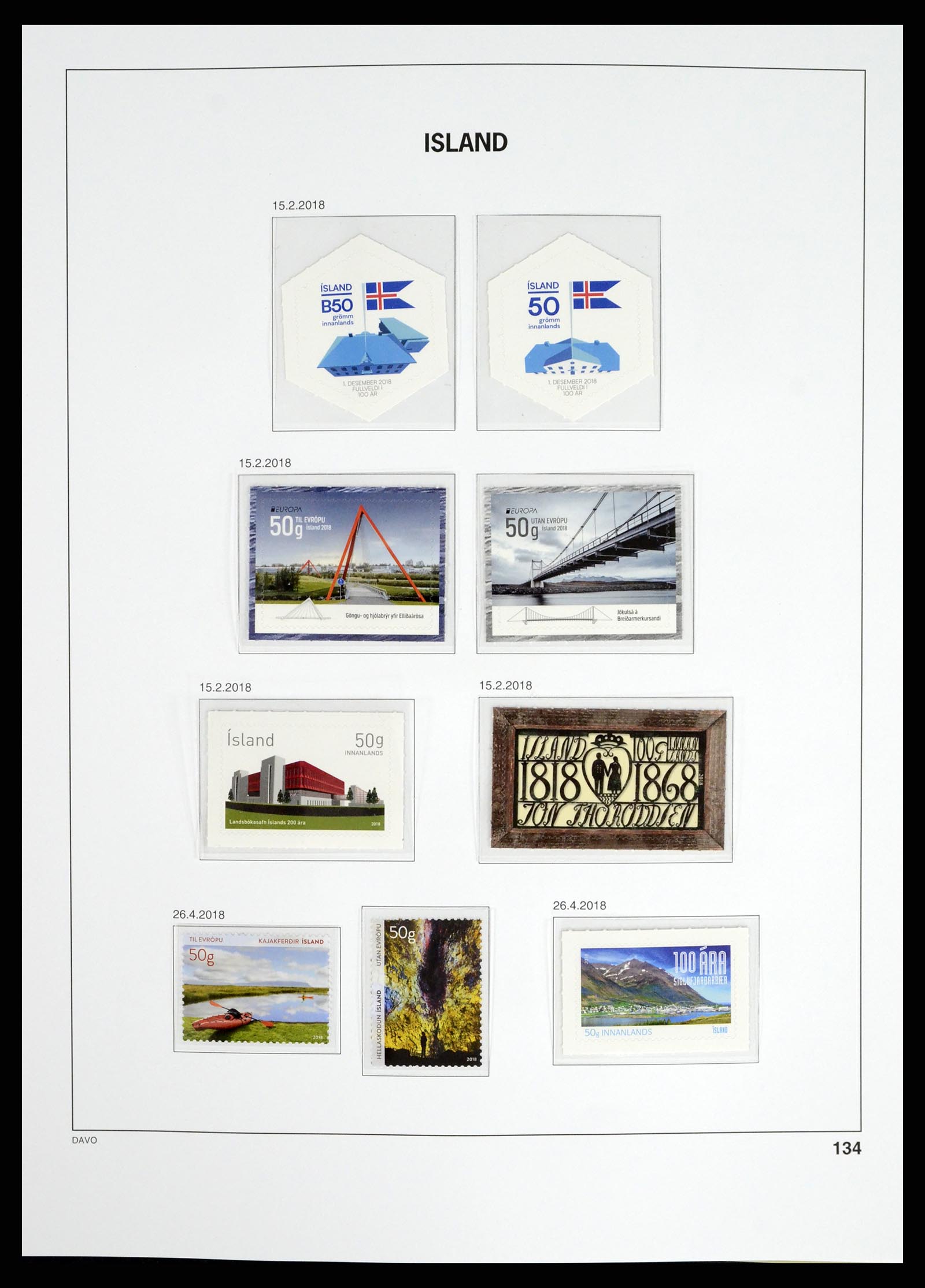 37799 174 - Stamp Collection 37799 Iceland 1873-2019!