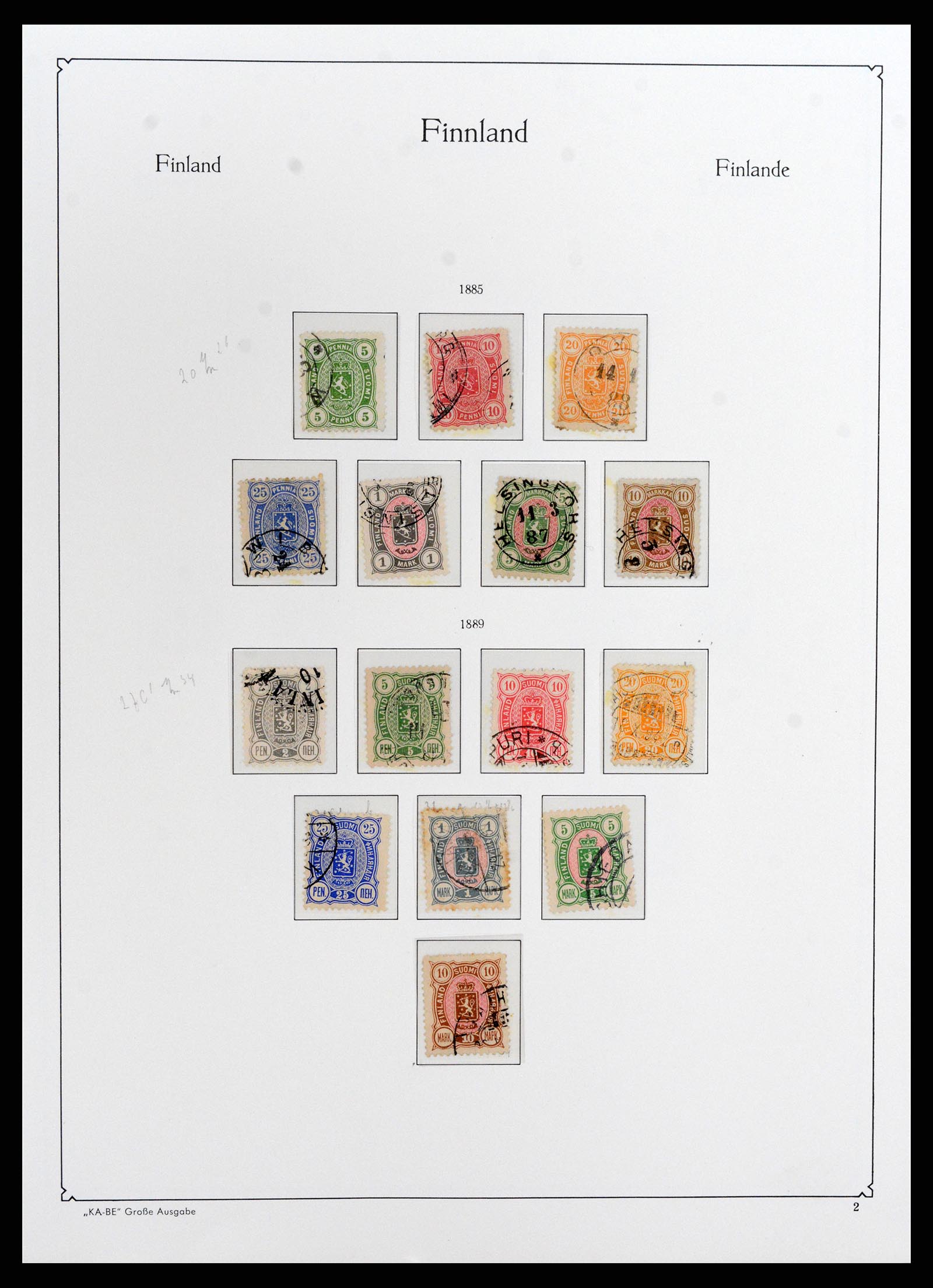 37800 002 - Postzegelverzameling 37800 Finland 1860-2005.