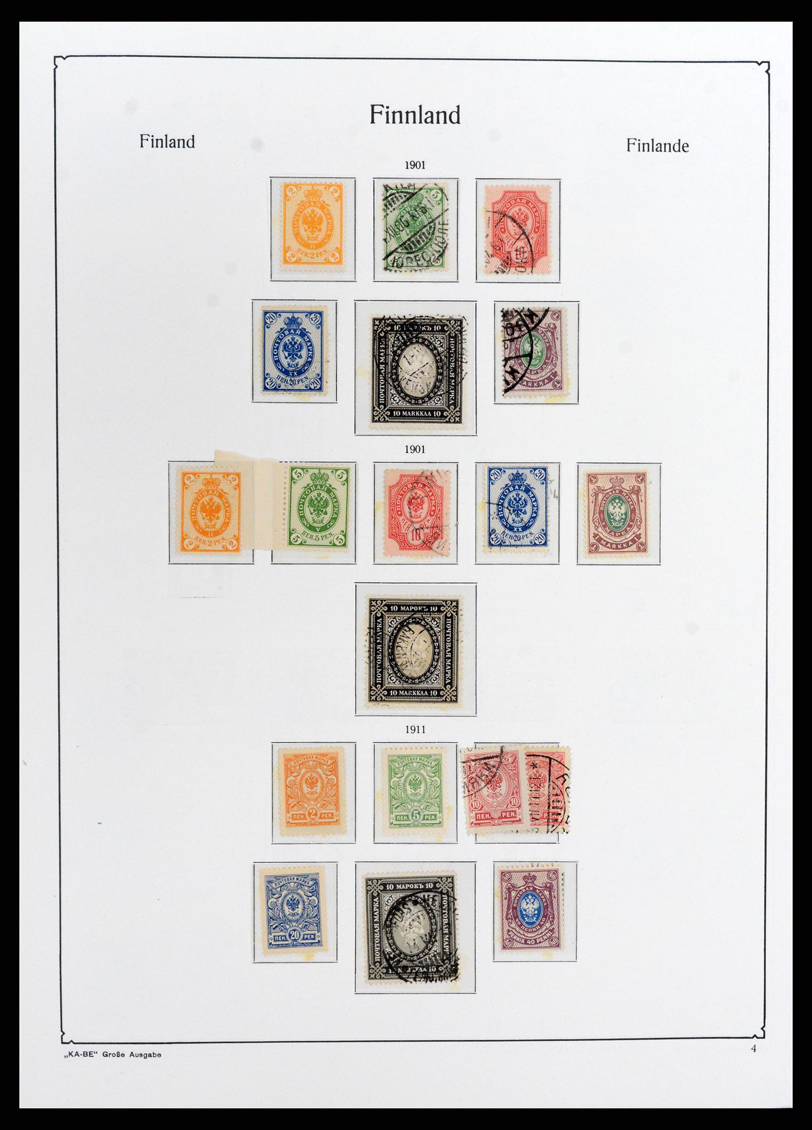 37800 004 - Postzegelverzameling 37800 Finland 1860-2005.