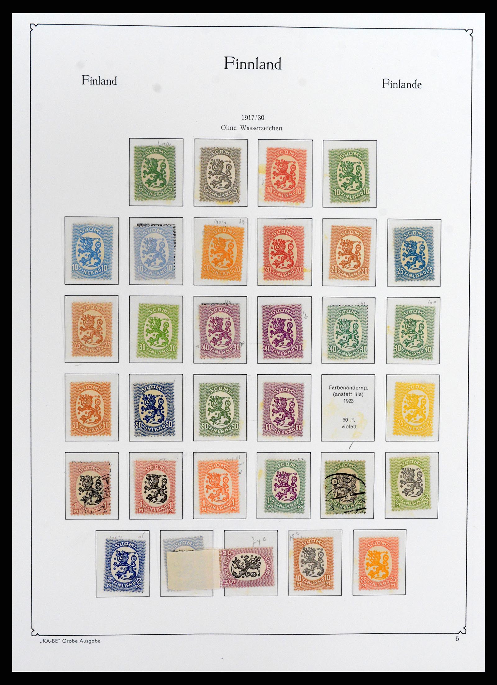 37800 006 - Postzegelverzameling 37800 Finland 1860-2005.