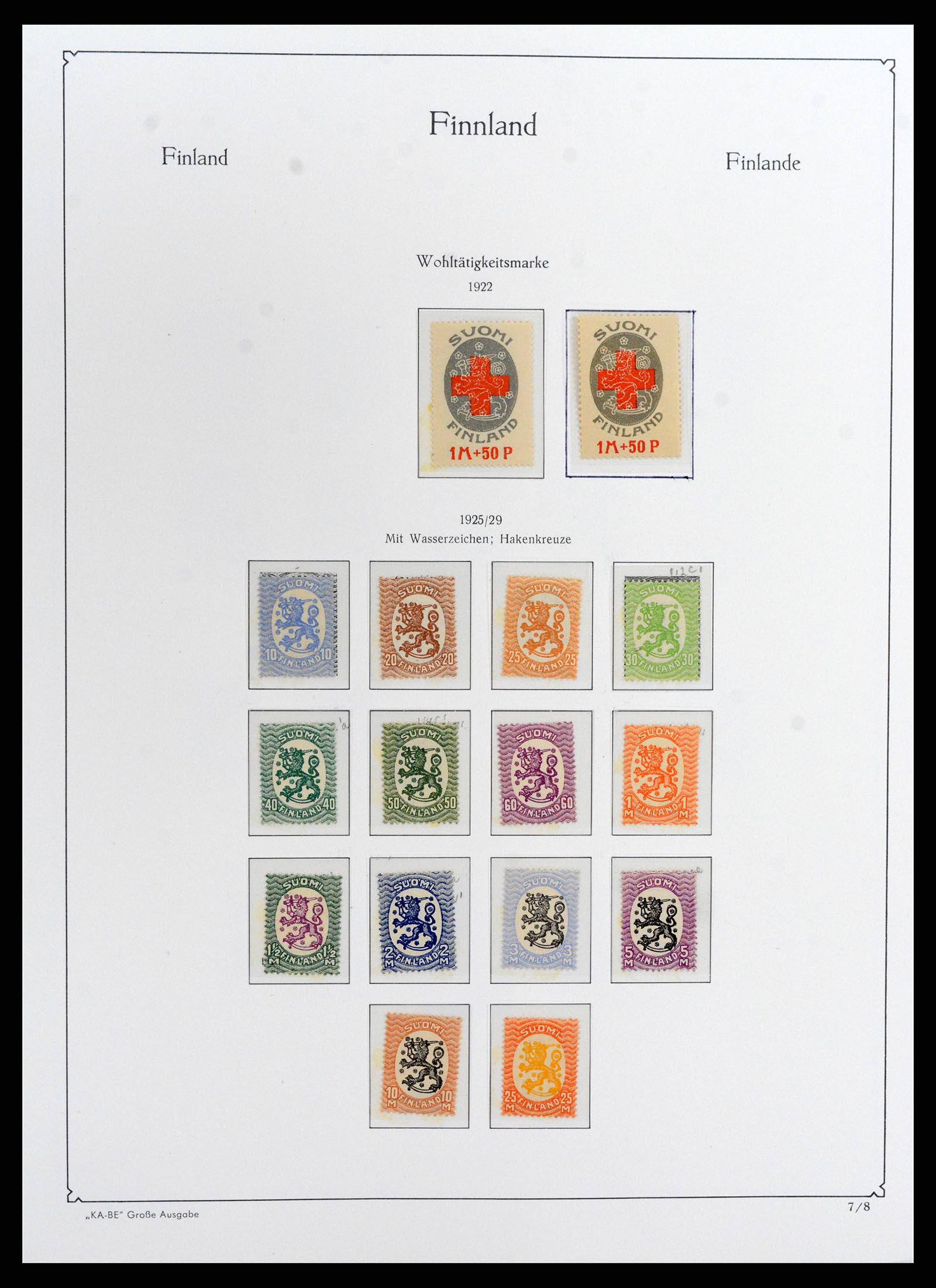 37800 008 - Postzegelverzameling 37800 Finland 1860-2005.
