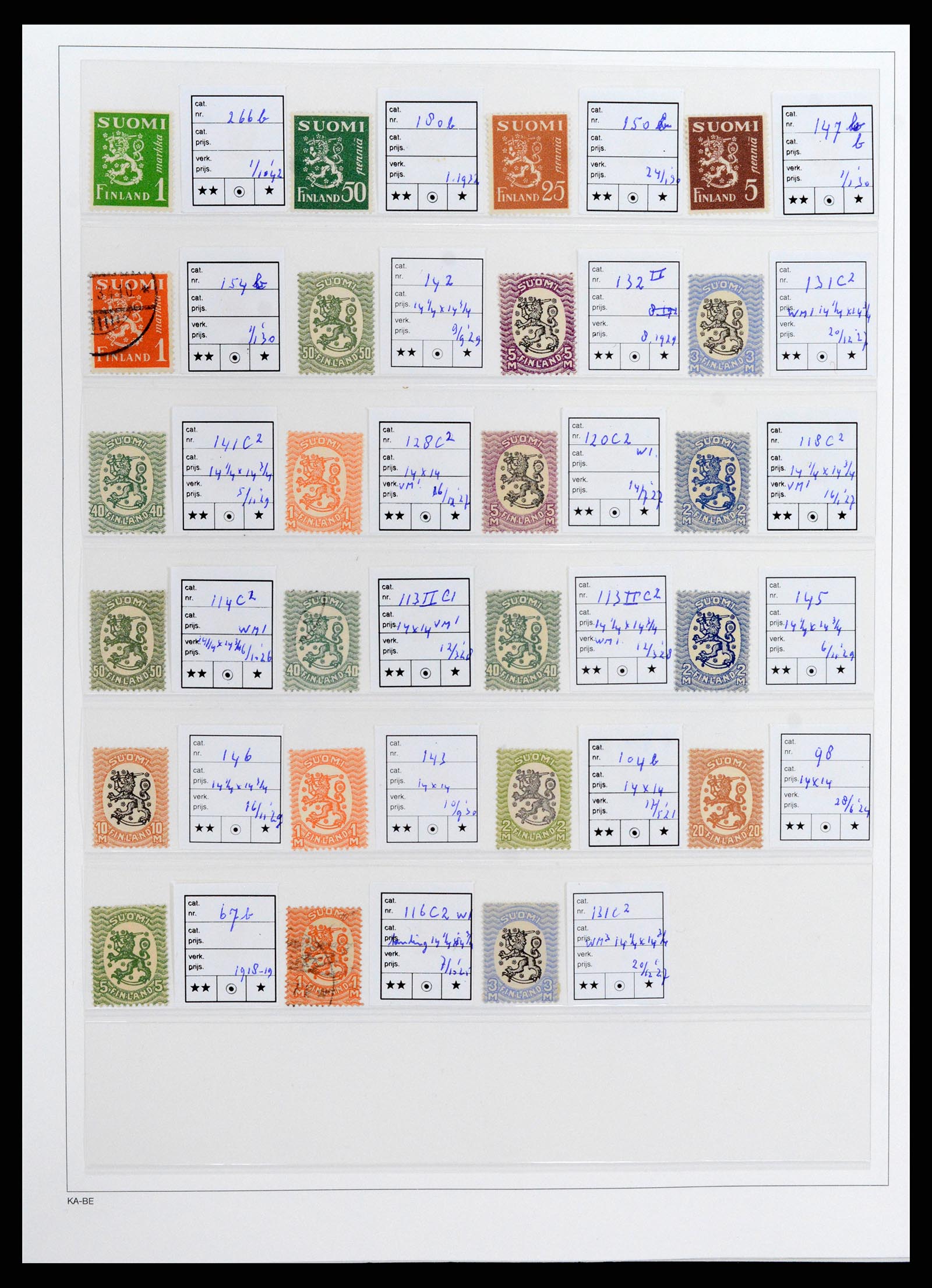 37800 011 - Postzegelverzameling 37800 Finland 1860-2005.