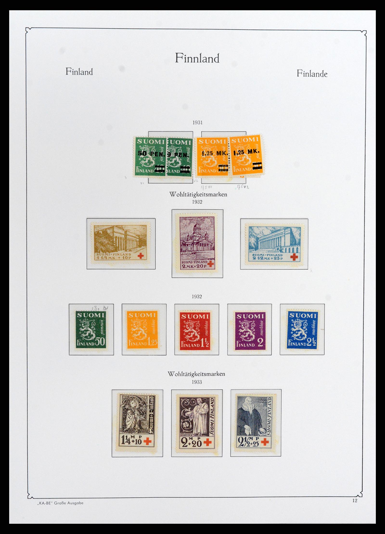 37800 013 - Postzegelverzameling 37800 Finland 1860-2005.