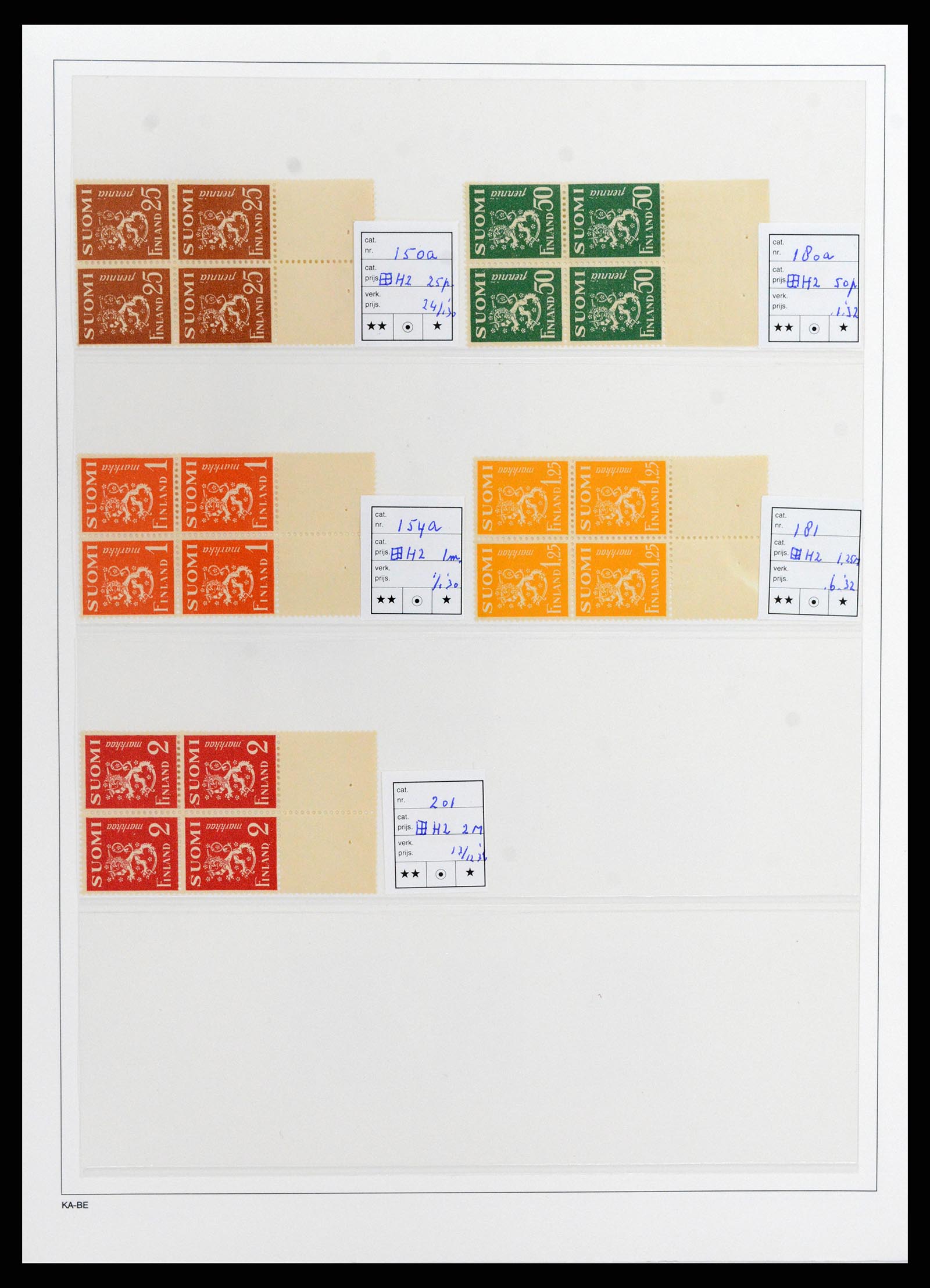 37800 014 - Postzegelverzameling 37800 Finland 1860-2005.