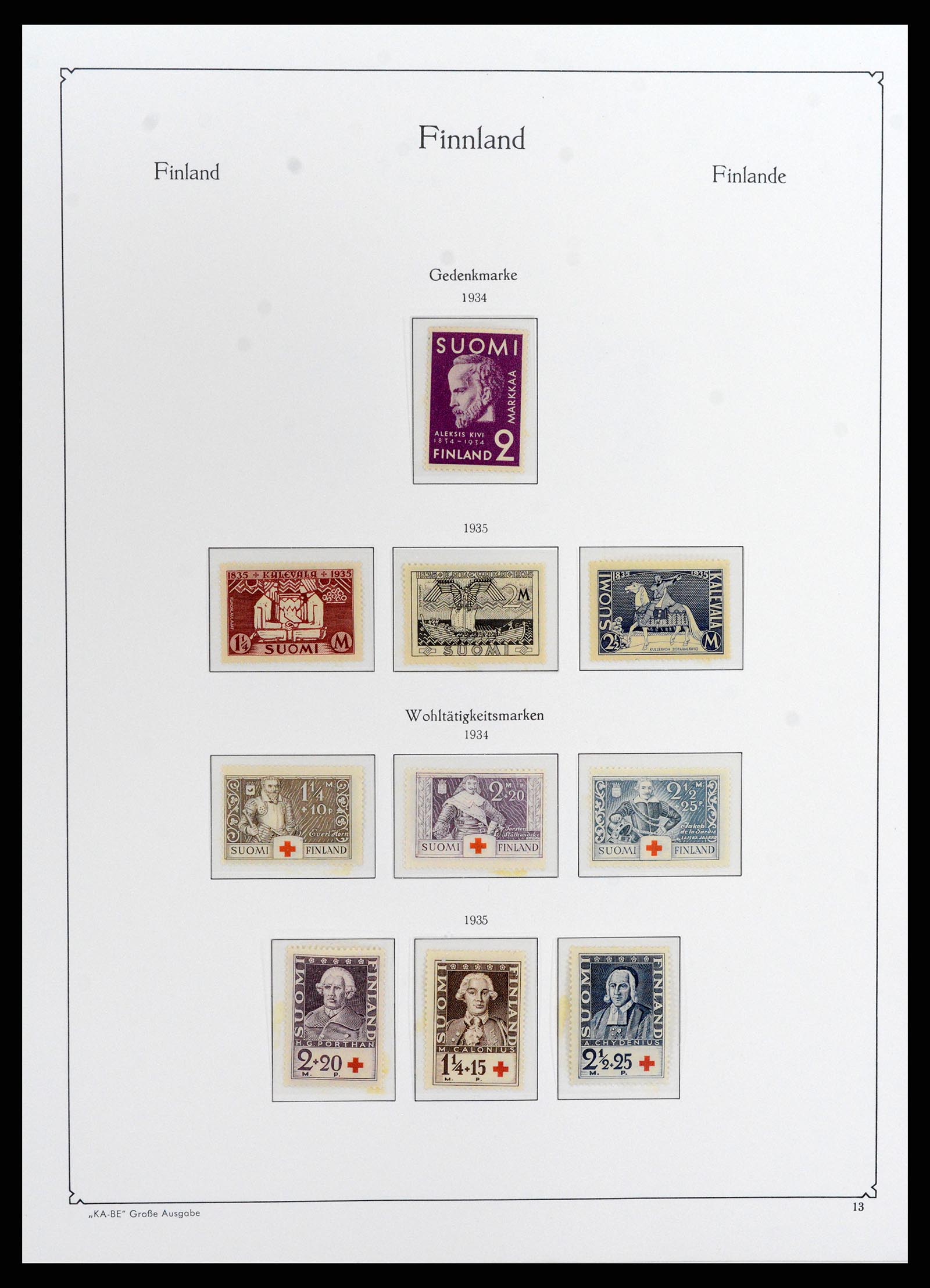 37800 015 - Postzegelverzameling 37800 Finland 1860-2005.