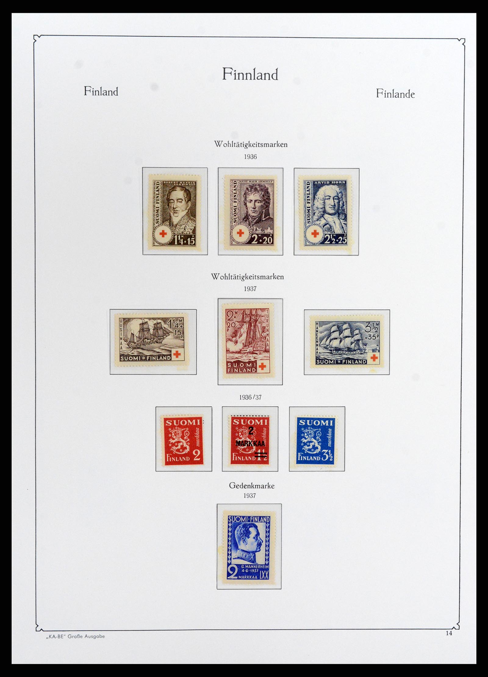 37800 016 - Postzegelverzameling 37800 Finland 1860-2005.