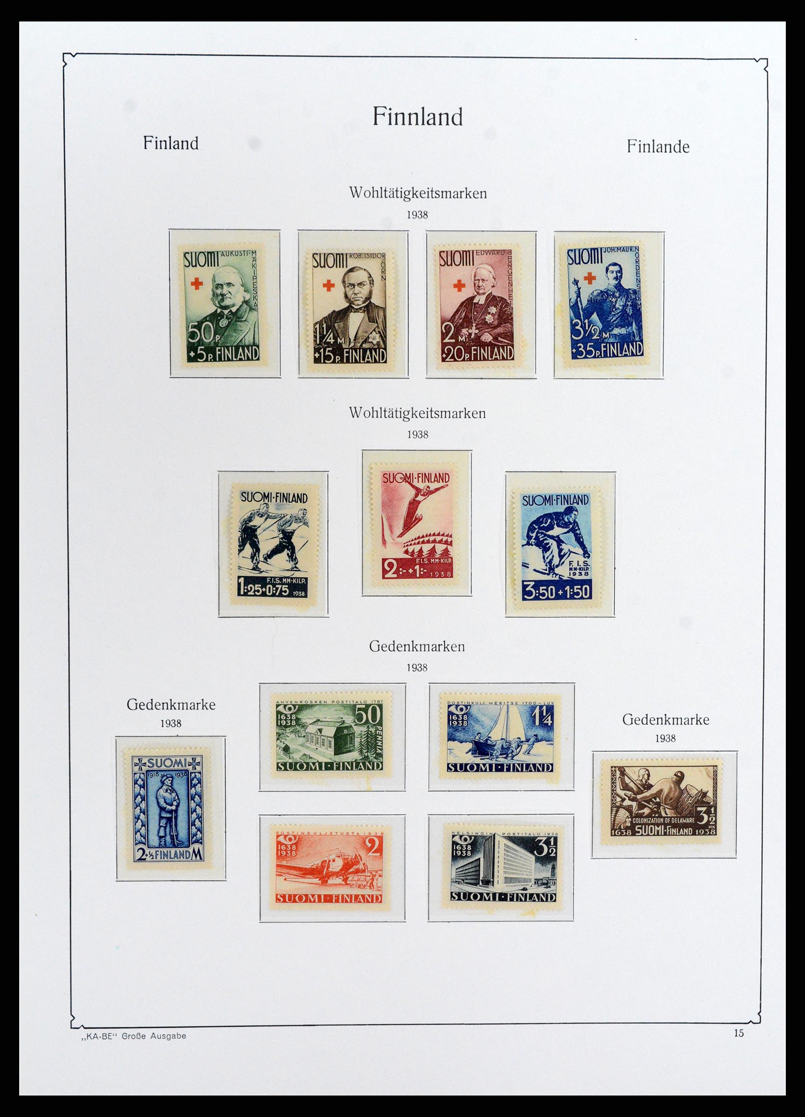 37800 017 - Postzegelverzameling 37800 Finland 1860-2005.