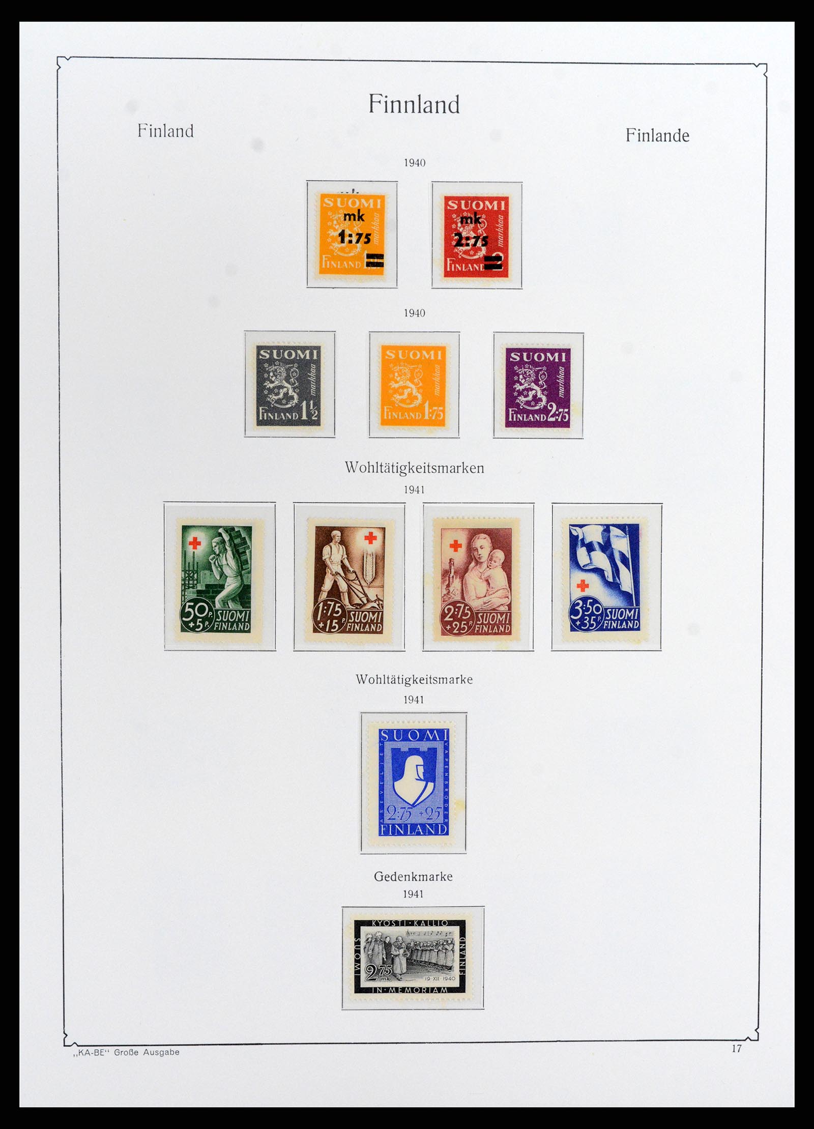 37800 019 - Postzegelverzameling 37800 Finland 1860-2005.