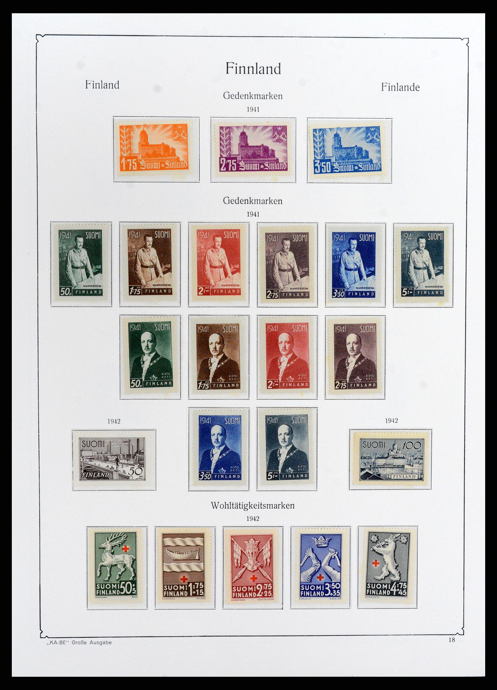 37800 020 - Postzegelverzameling 37800 Finland 1860-2005.