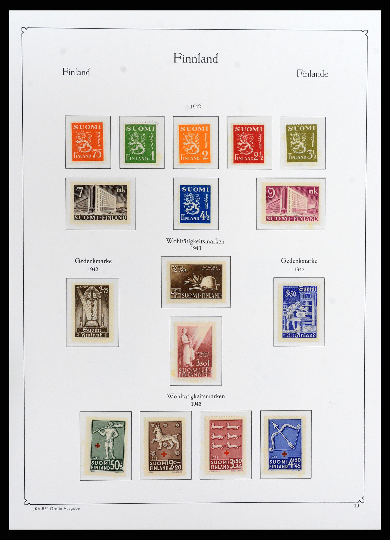 37800 021 - Postzegelverzameling 37800 Finland 1860-2005.