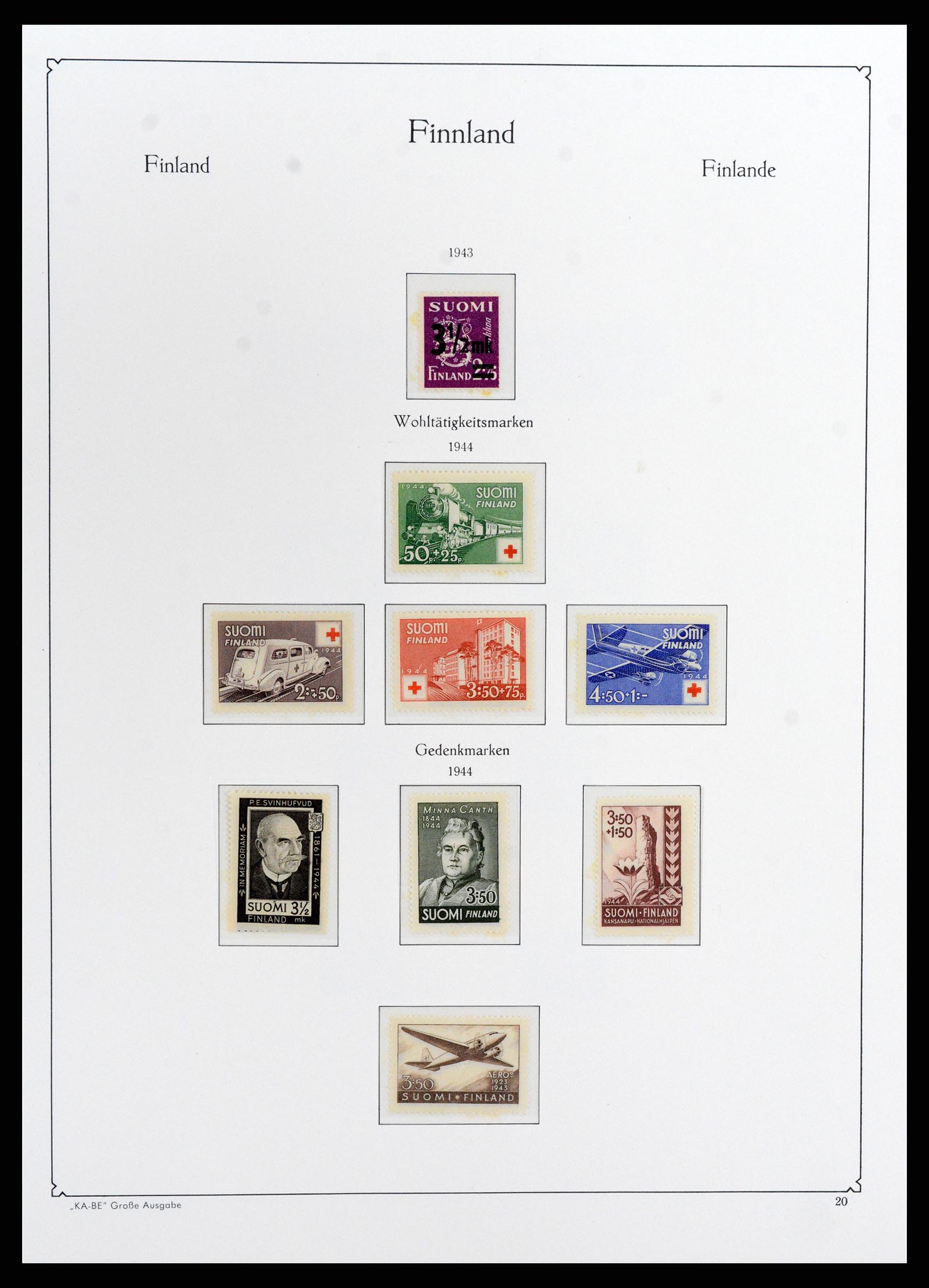 37800 022 - Postzegelverzameling 37800 Finland 1860-2005.