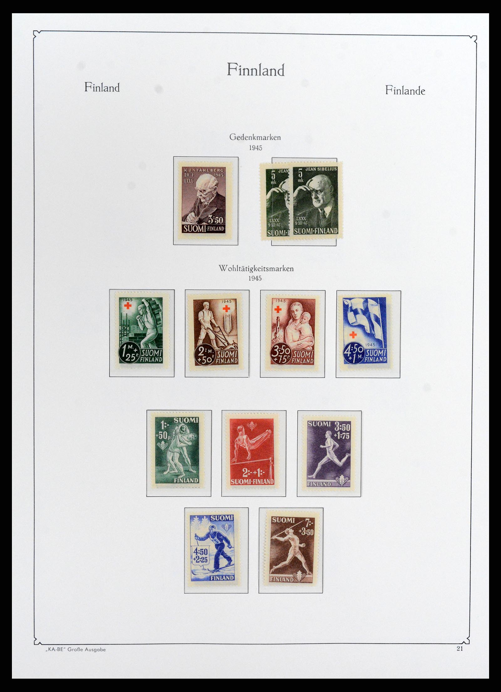 37800 029 - Postzegelverzameling 37800 Finland 1860-2005.