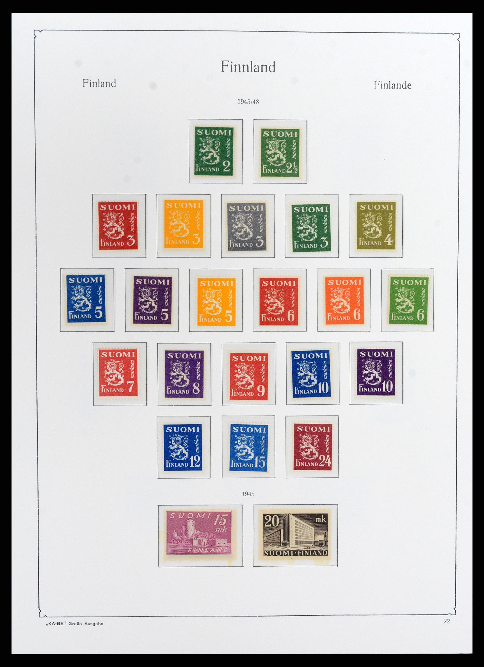 37800 030 - Postzegelverzameling 37800 Finland 1860-2005.