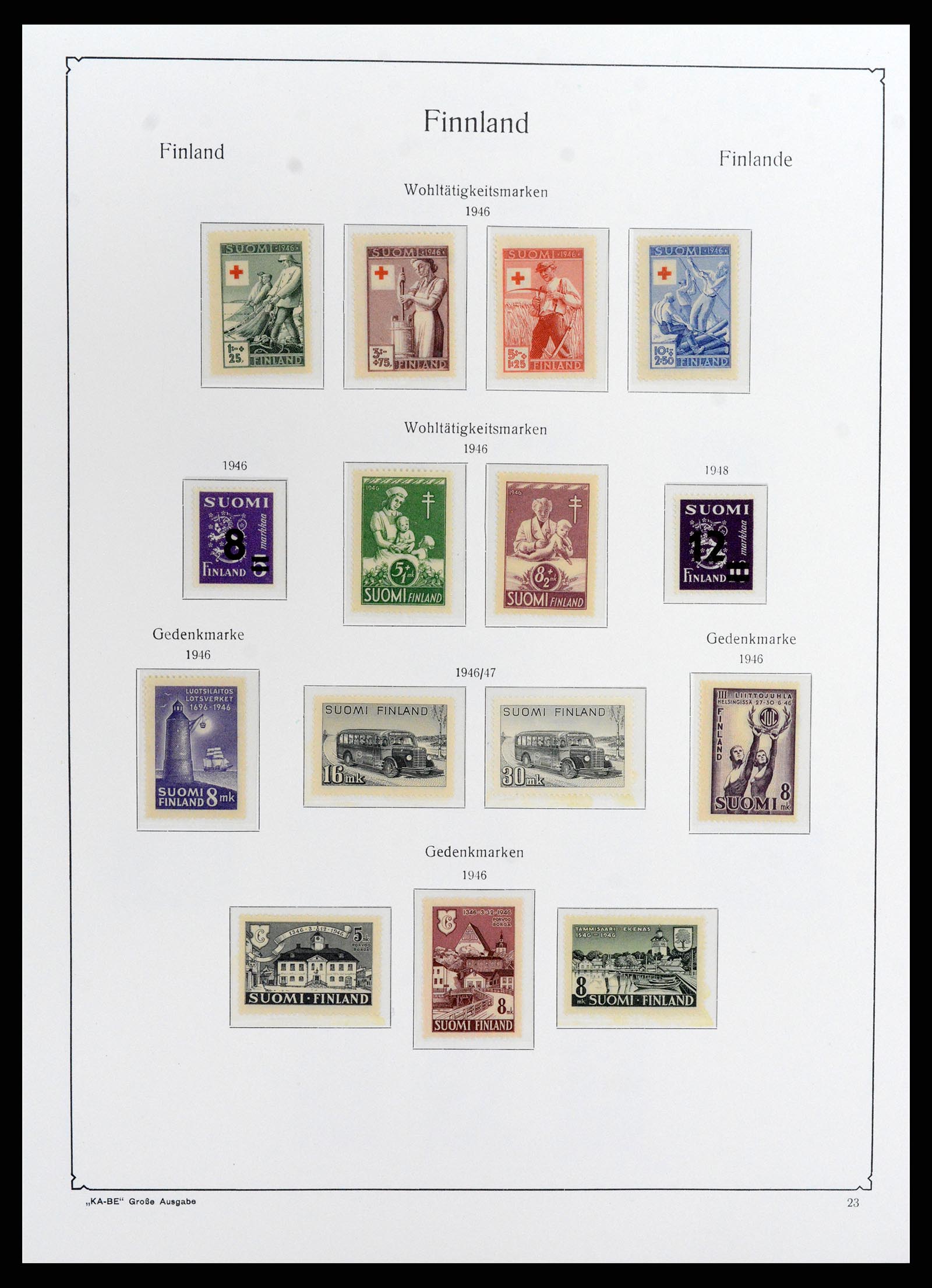 37800 031 - Postzegelverzameling 37800 Finland 1860-2005.