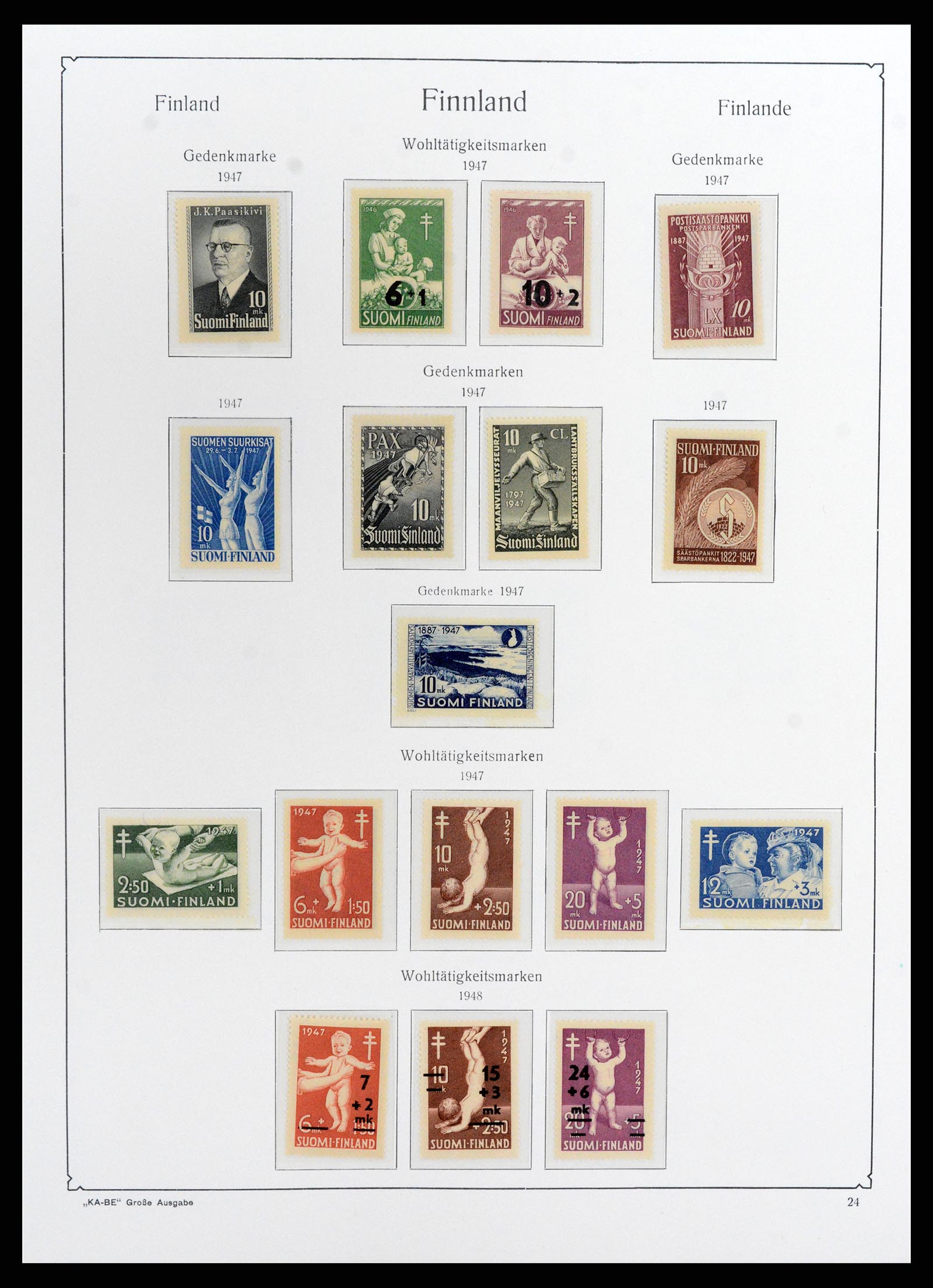 37800 032 - Postzegelverzameling 37800 Finland 1860-2005.