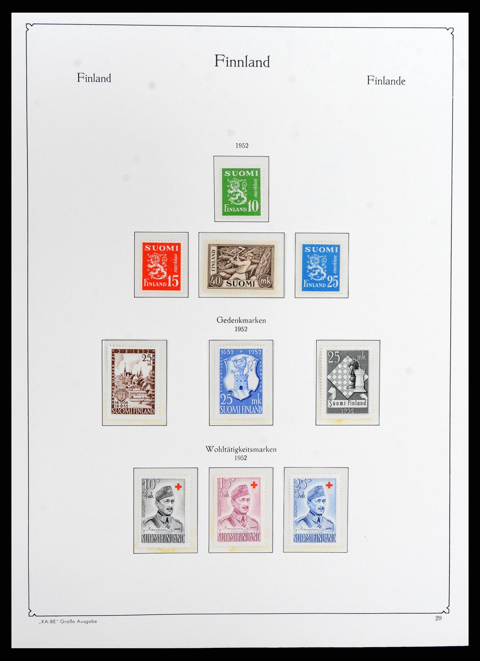 37800 037 - Postzegelverzameling 37800 Finland 1860-2005.