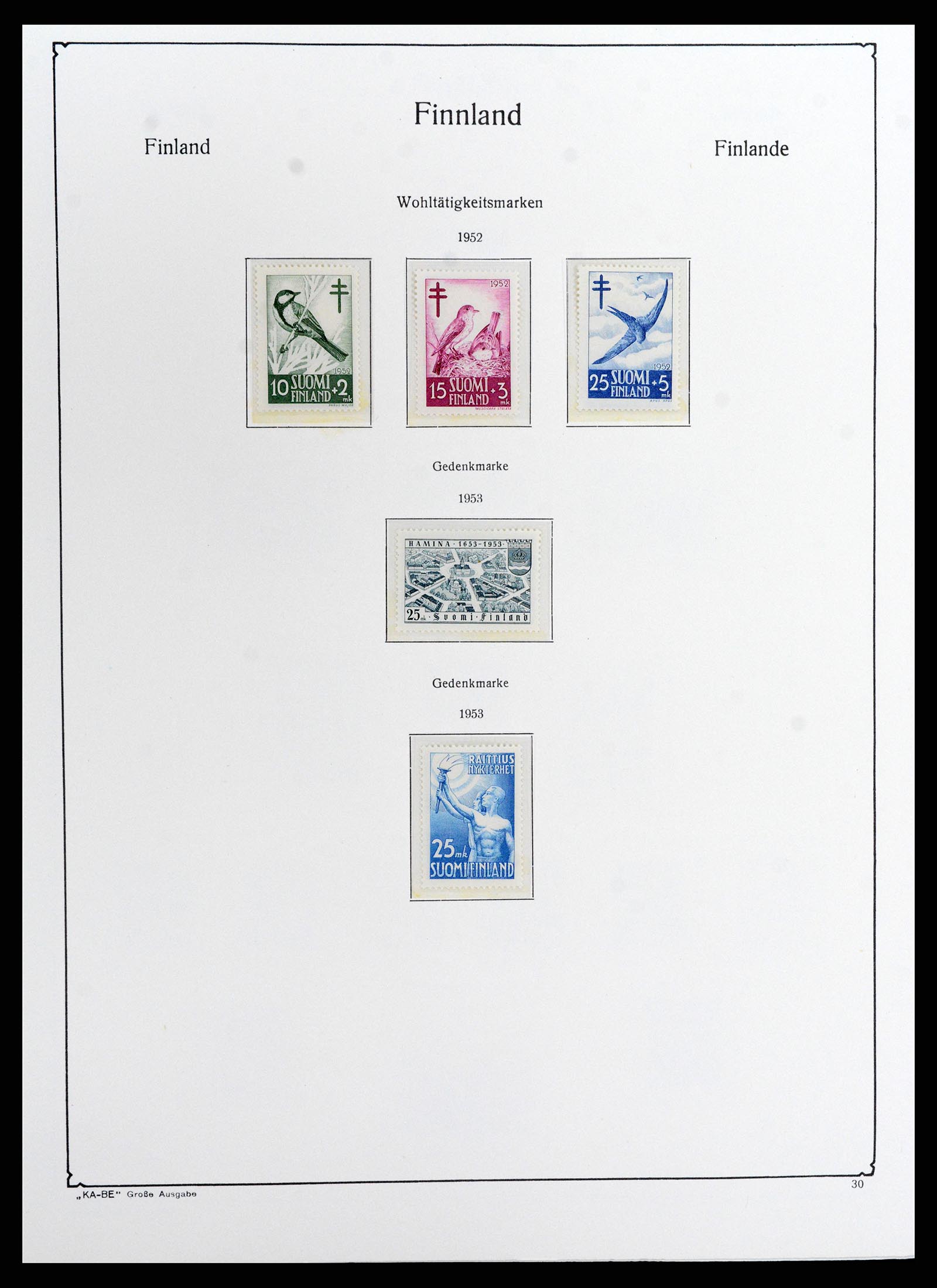 37800 038 - Postzegelverzameling 37800 Finland 1860-2005.