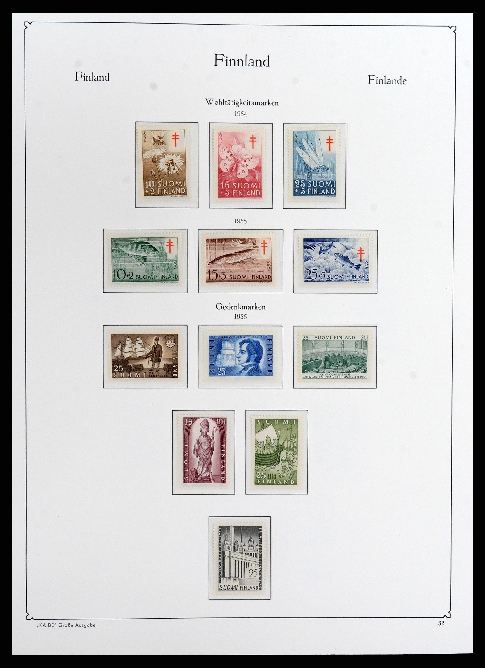 37800 040 - Postzegelverzameling 37800 Finland 1860-2005.