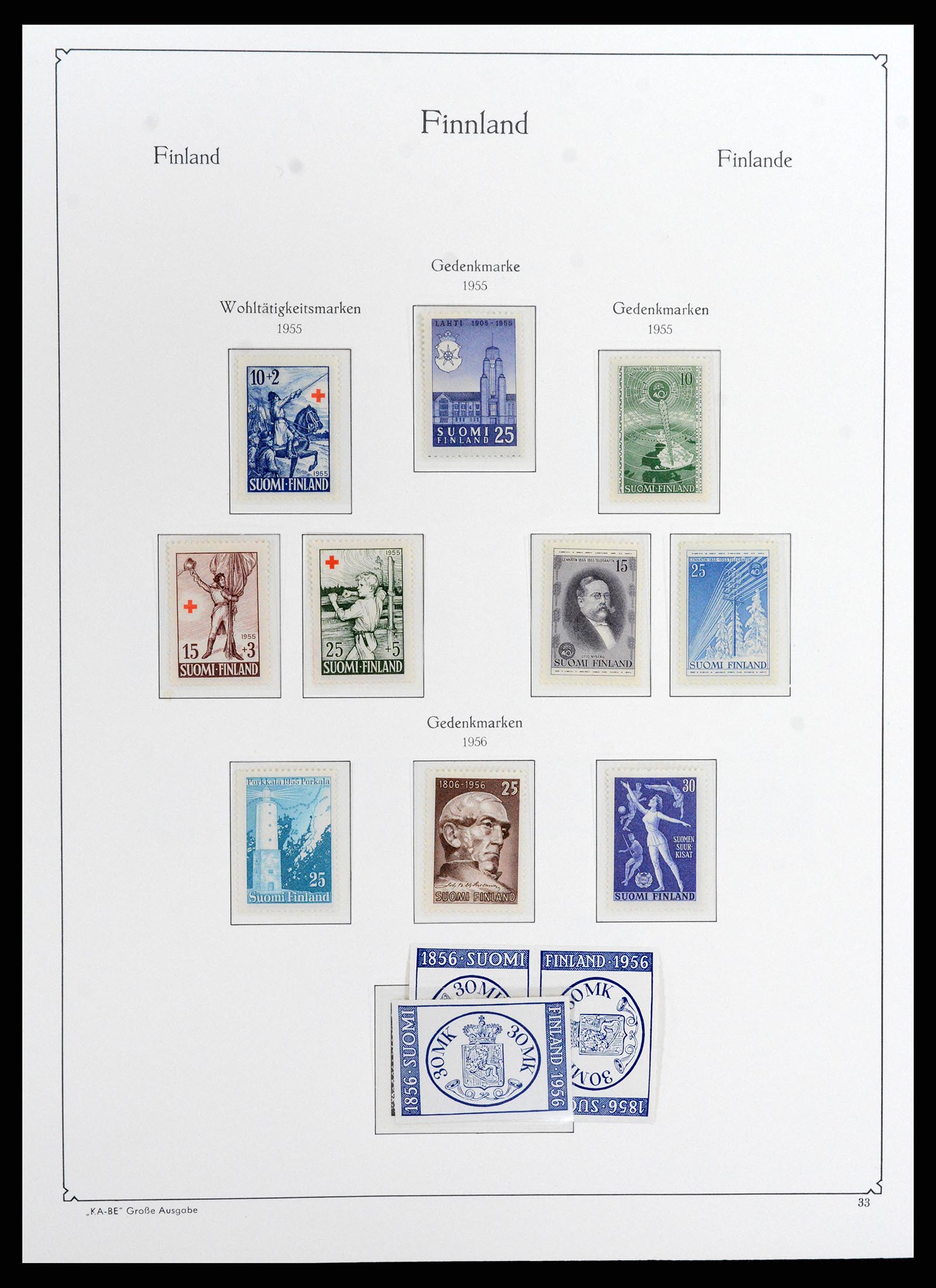 37800 041 - Postzegelverzameling 37800 Finland 1860-2005.