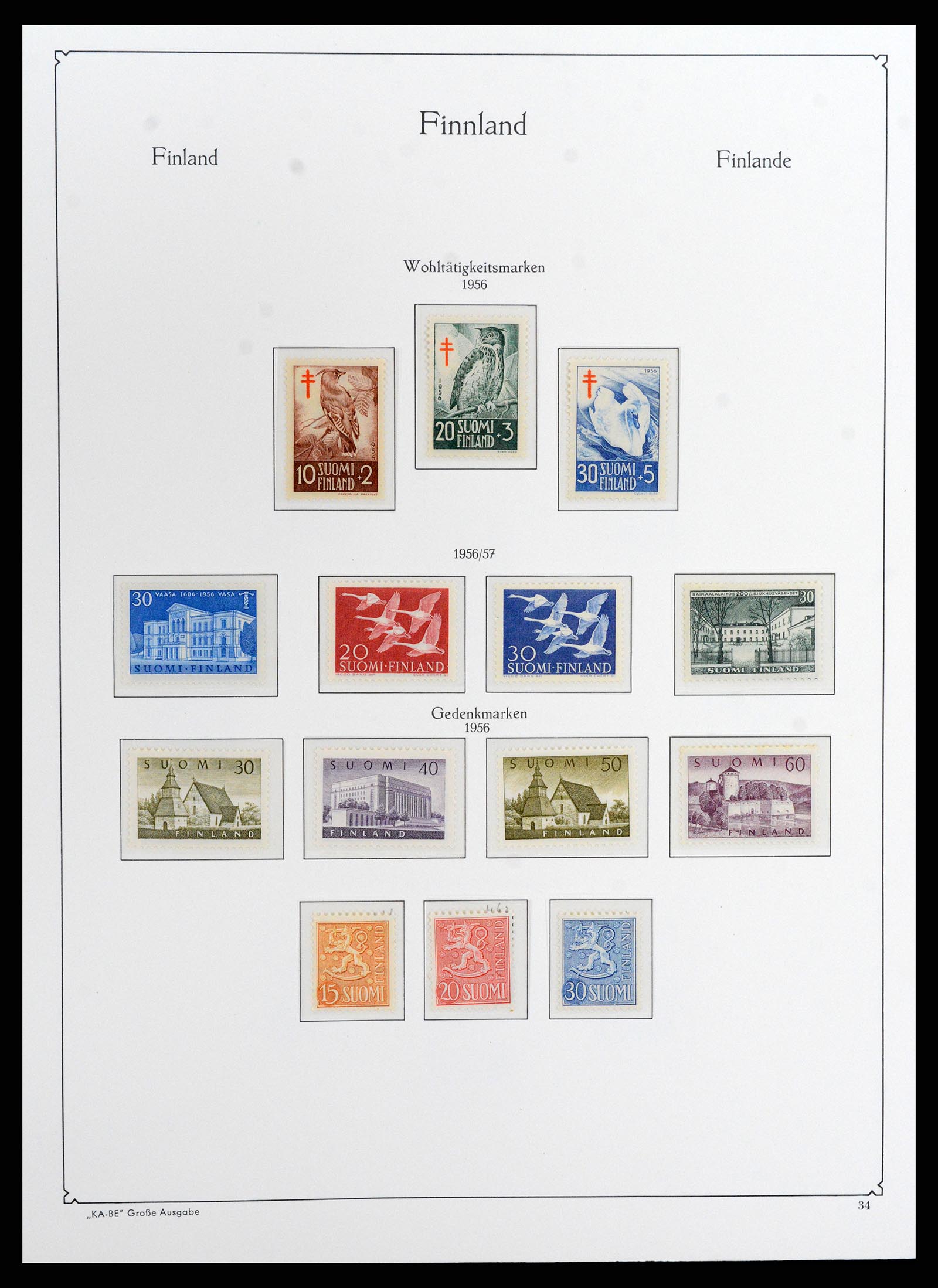 37800 042 - Postzegelverzameling 37800 Finland 1860-2005.