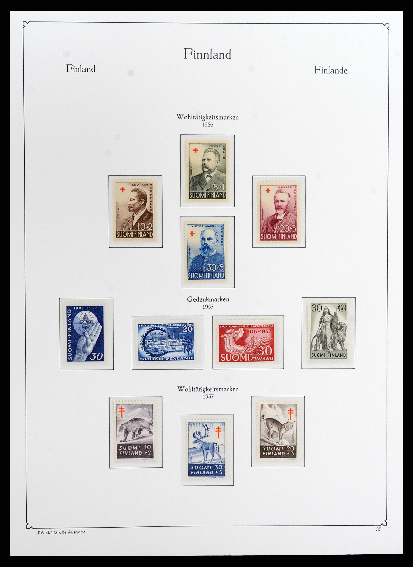 37800 043 - Postzegelverzameling 37800 Finland 1860-2005.