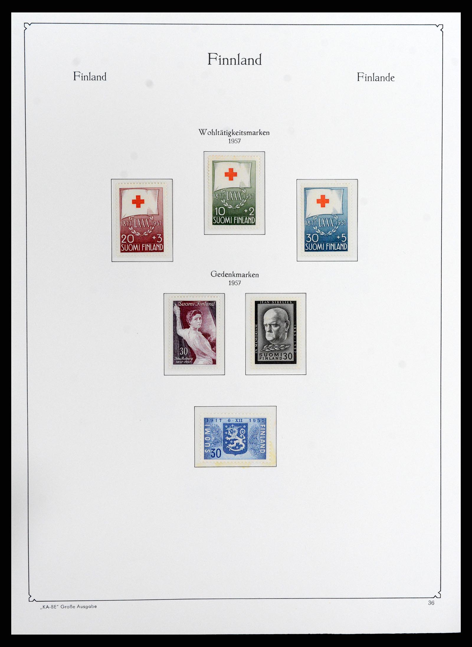 37800 044 - Postzegelverzameling 37800 Finland 1860-2005.